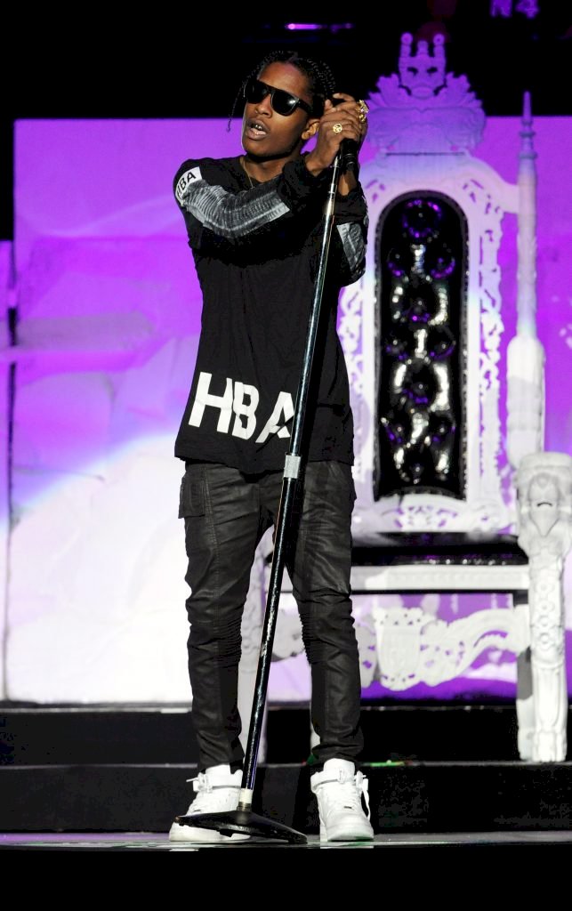 LAS VEGAS, NV - APRIL 12: Recording artist A$AP Rocky performs at the Mandalay Bay Events Center on April 12, 2013 in Las Vegas, Nevada. (Photo by David Becker/Getty Images)