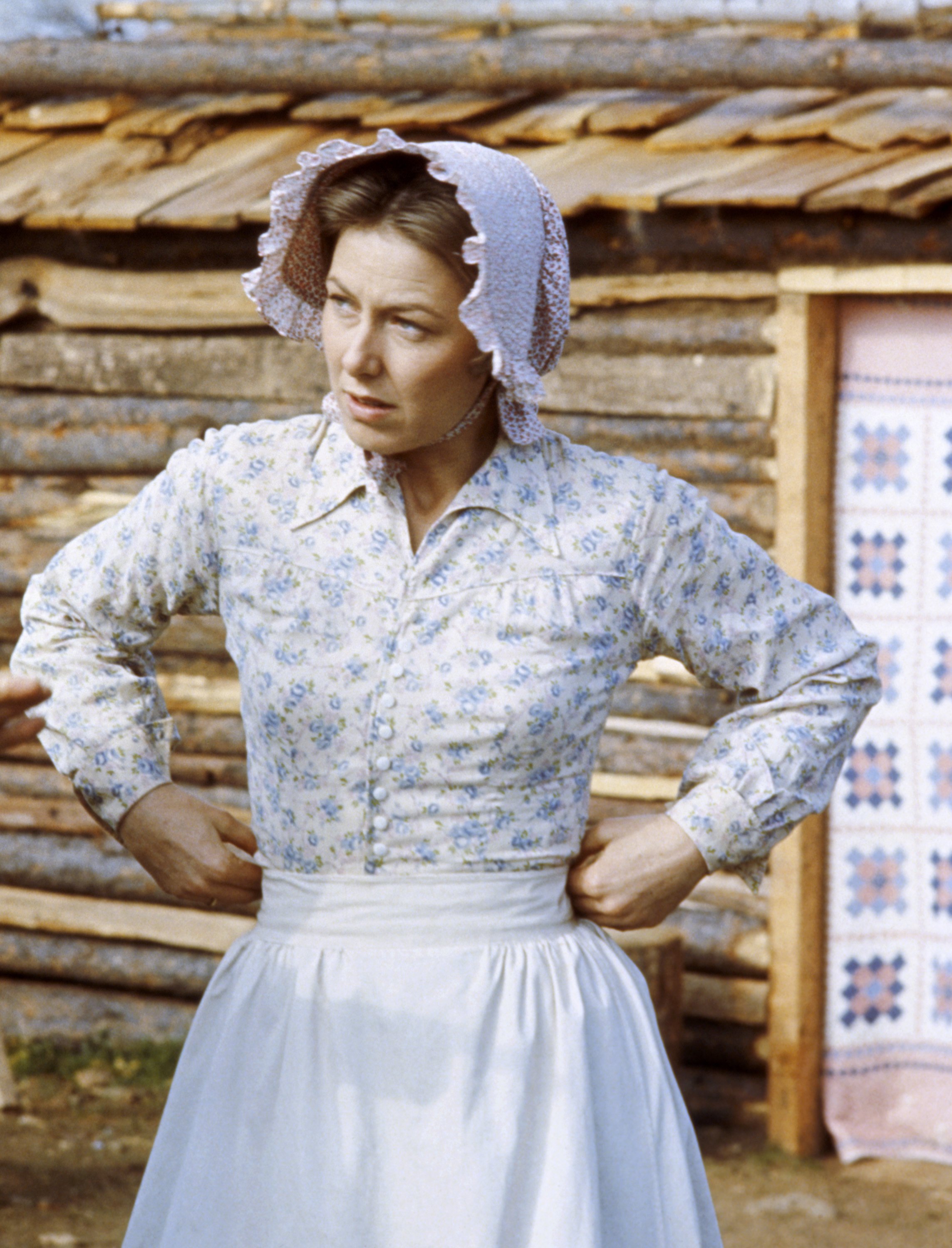 The famous actress on the set of "Little House on the Prairie," circa 1974. | Source: Getty Images