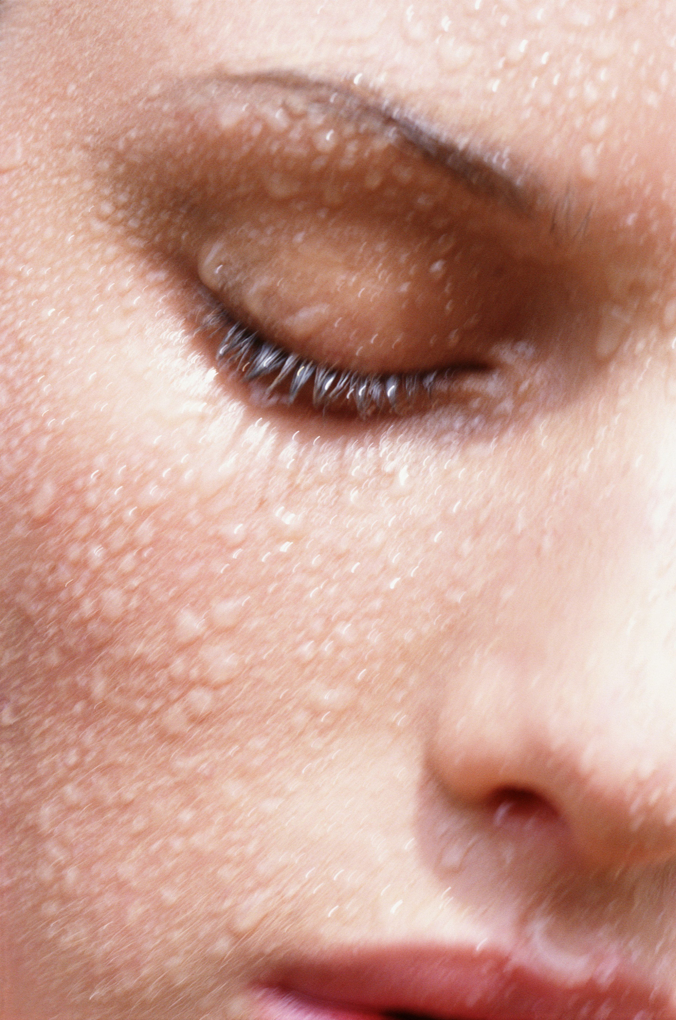 Woman with water droplets on her skin | Source: Getty Images