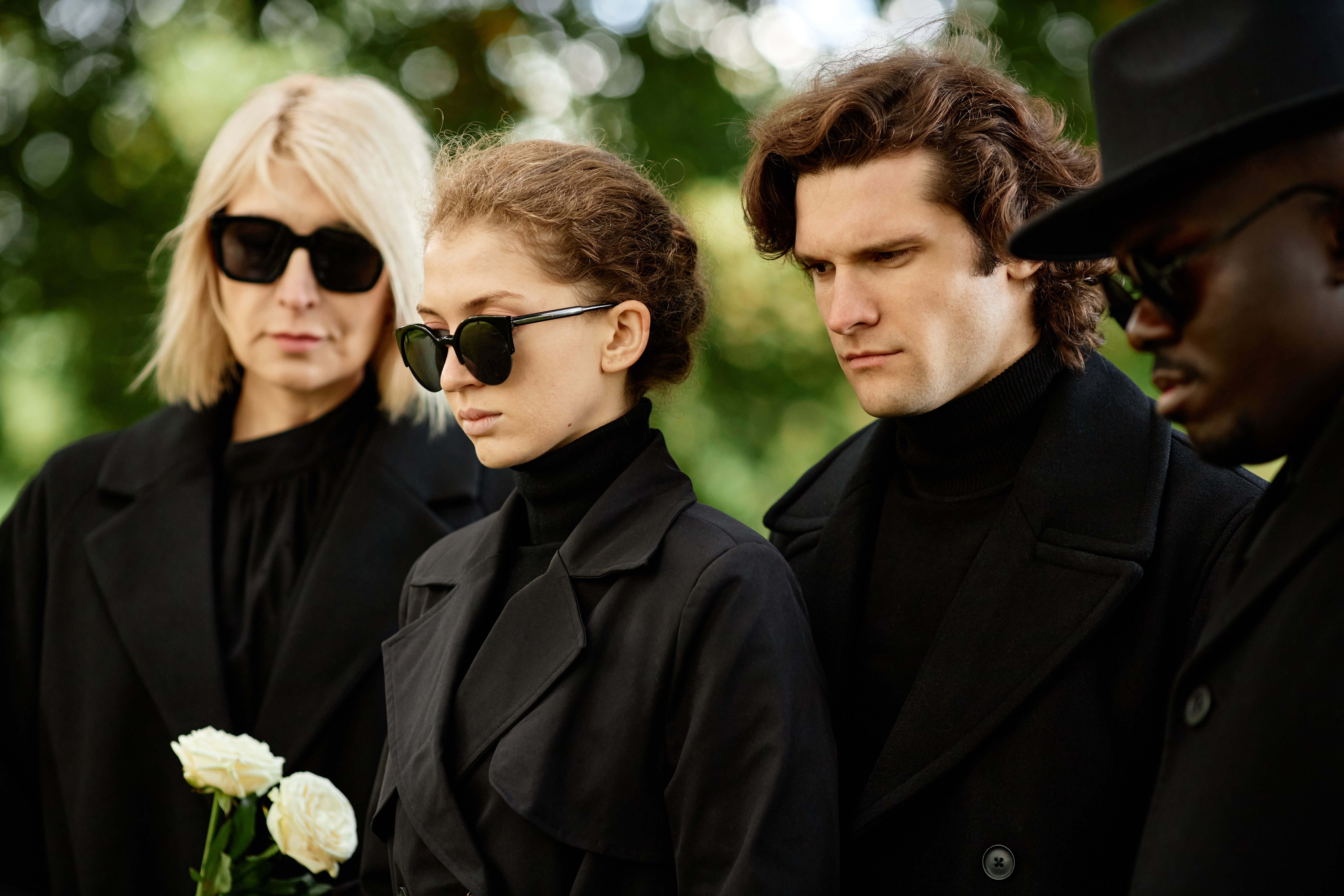 People at a funeral | Source: Shutterstock