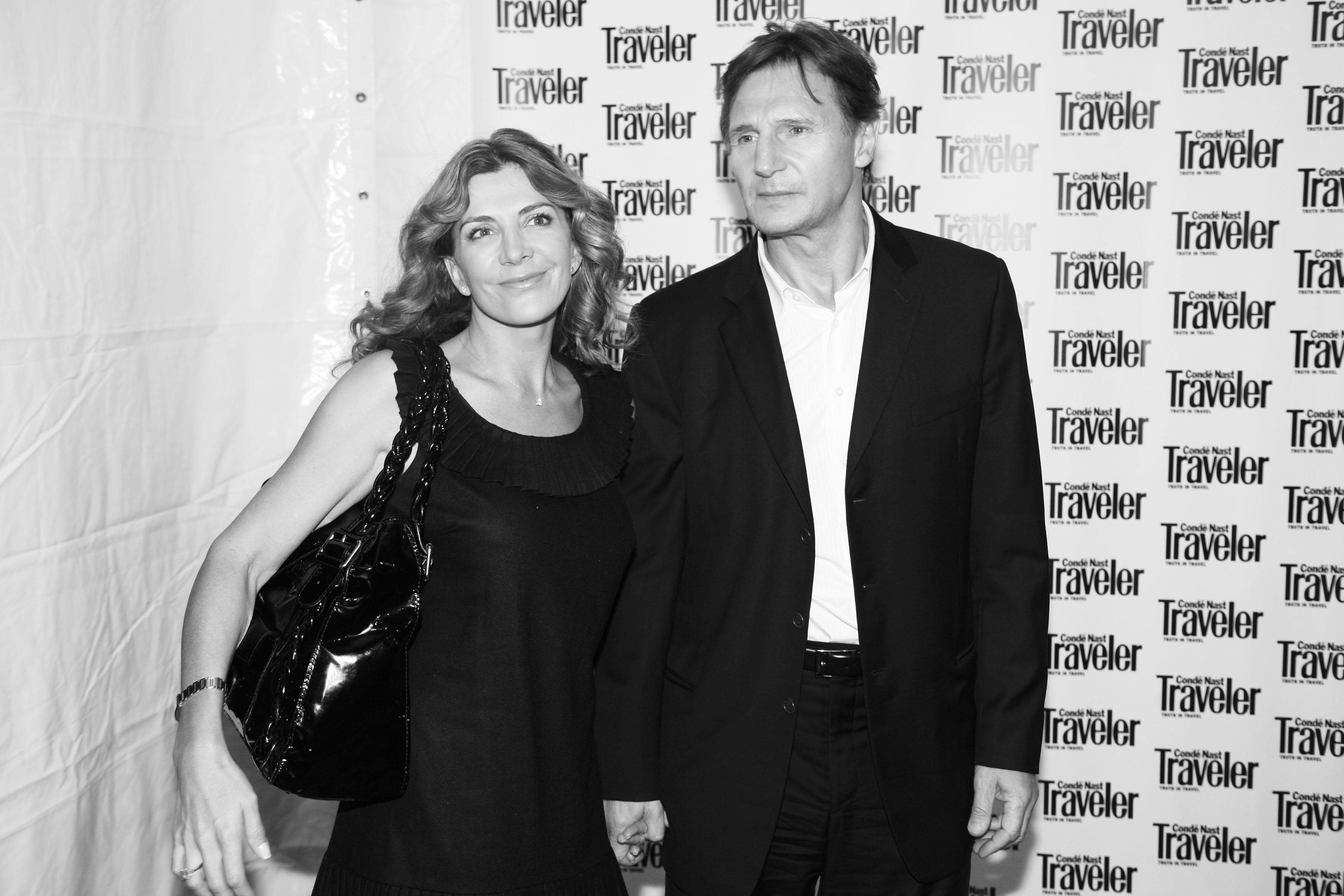 Natasha Richardson and Liam Neeson at the Conde Nast Traveler Readers' Choice Awards & 20th Anniversary Party in New York City on October 10, 2007