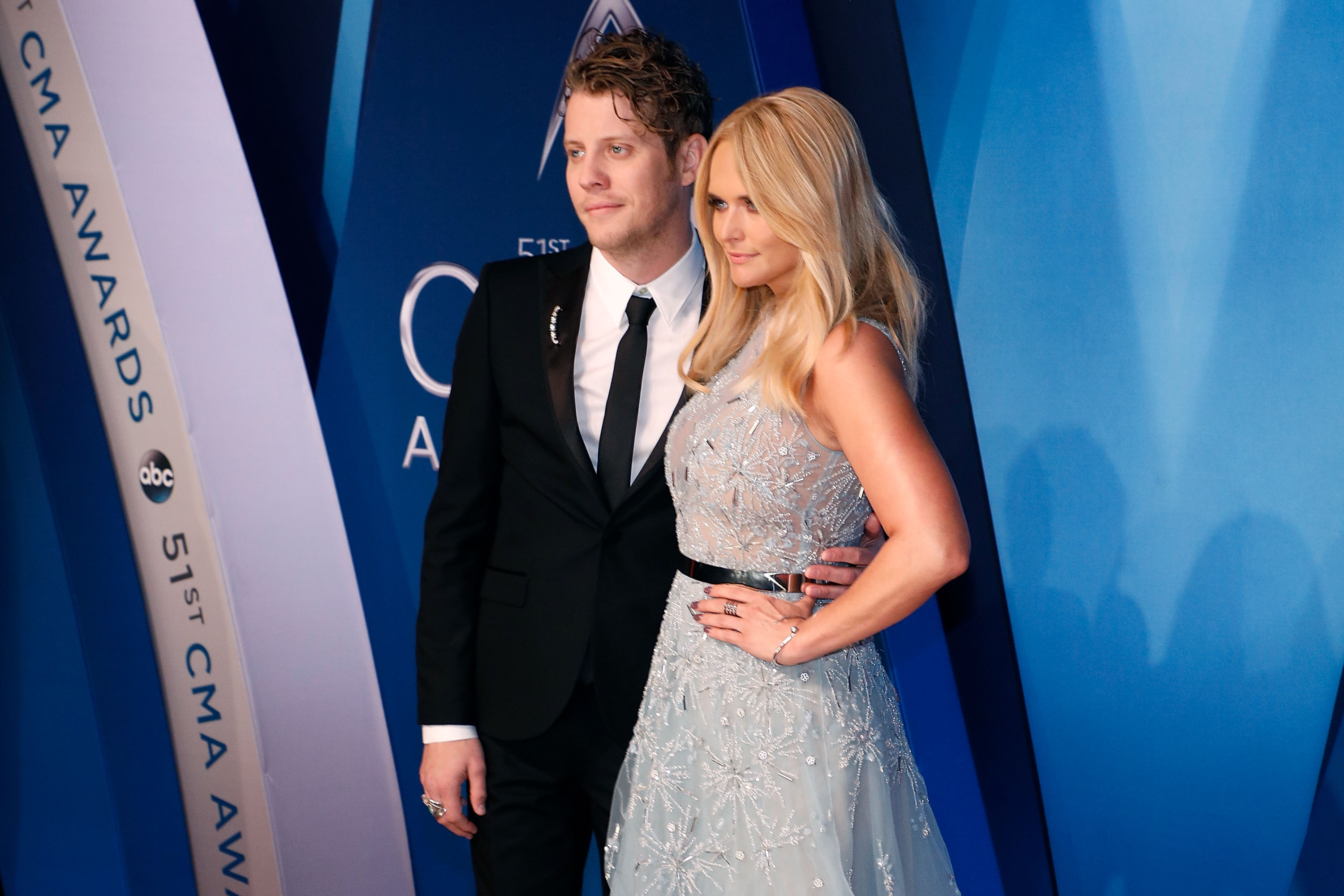 Miranda Lambert poses on the red carpet with musician Anderson East at the 51st Annual CMA Awards in Nashville on November 8, 2017. Beginning their romance in late 2015 following her divorce, the singer found creative and personal comfort alongside the rhythm and blues artist during a transformative period in her career. The couple dated for more than two years before parting ways in early 2018, marking another poignant romantic chapter that helped shape her emotional songwriting. | Source: Getty Images