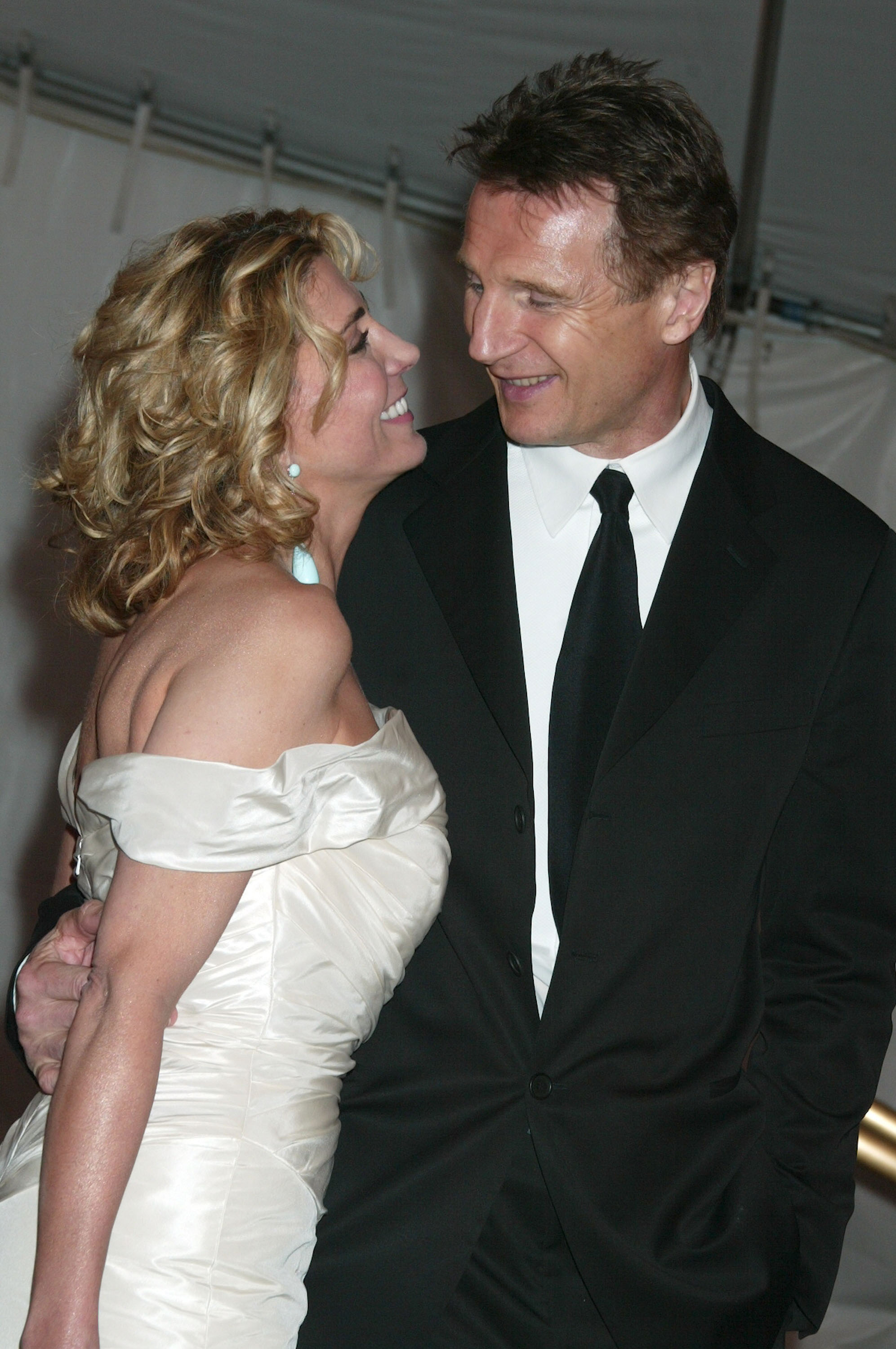 Natasha Richardson and Liam Neeson during The Costume Institute's Gala Celebrating "Chanel" - Departures in New York City on May 2, 2005