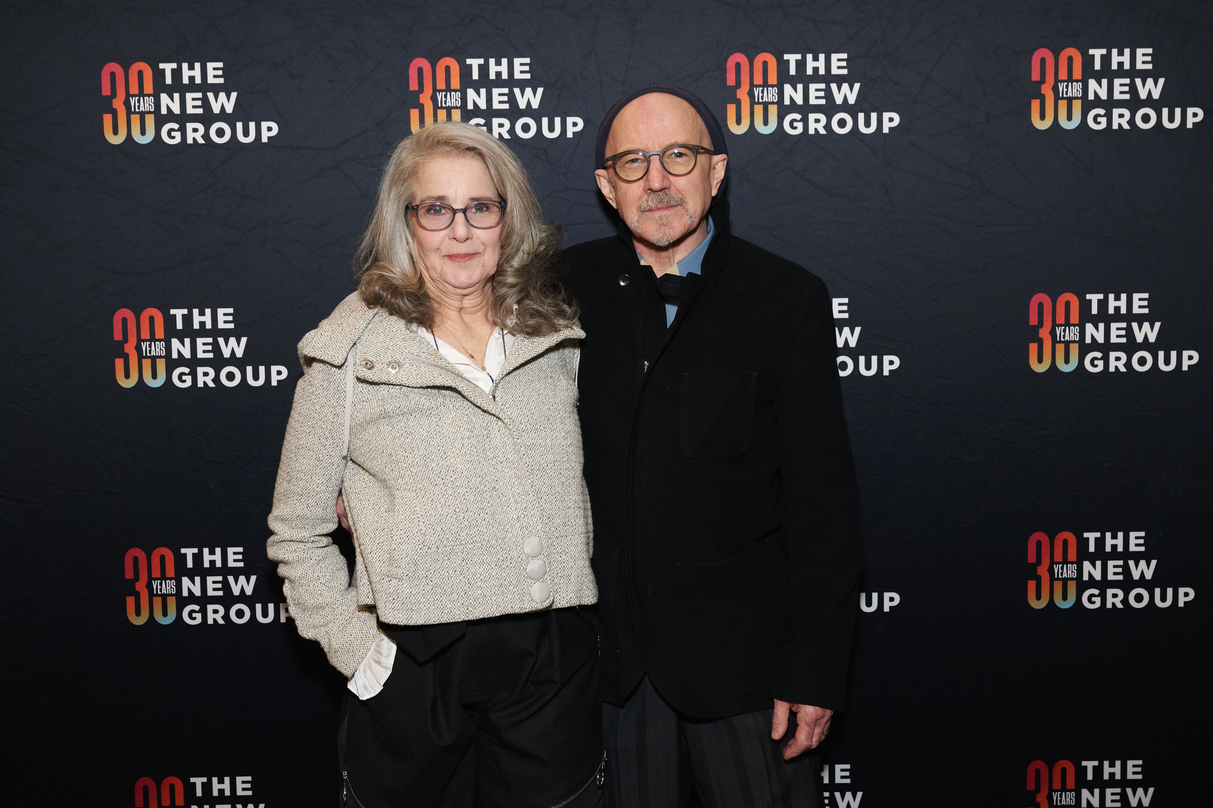 The actress and Arliss Howard during the opening celebration of The New Group's "Curse of the Starving Class" at The Pershing Square Signature Center on February 23, 2025, in New York City