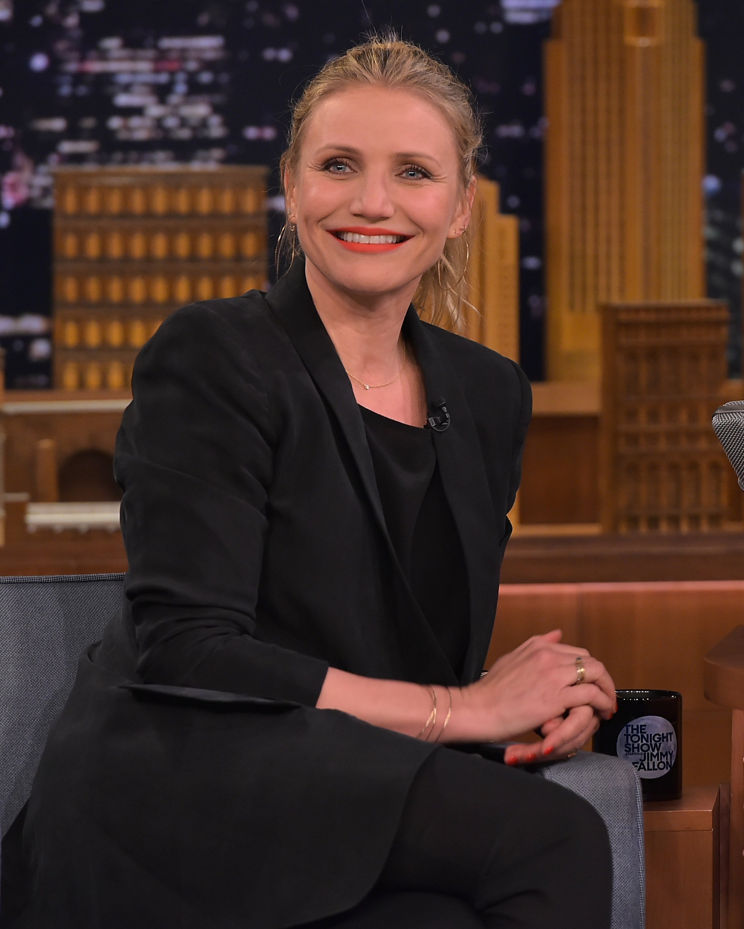 Cameron Diaz at "The Tonight Show Starring Jimmy Fallon" on April 6, 2016