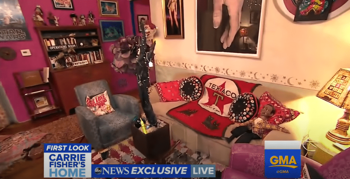 Inside Carrie Fisher's unique home. | Source: youtube.com/Good Morning America