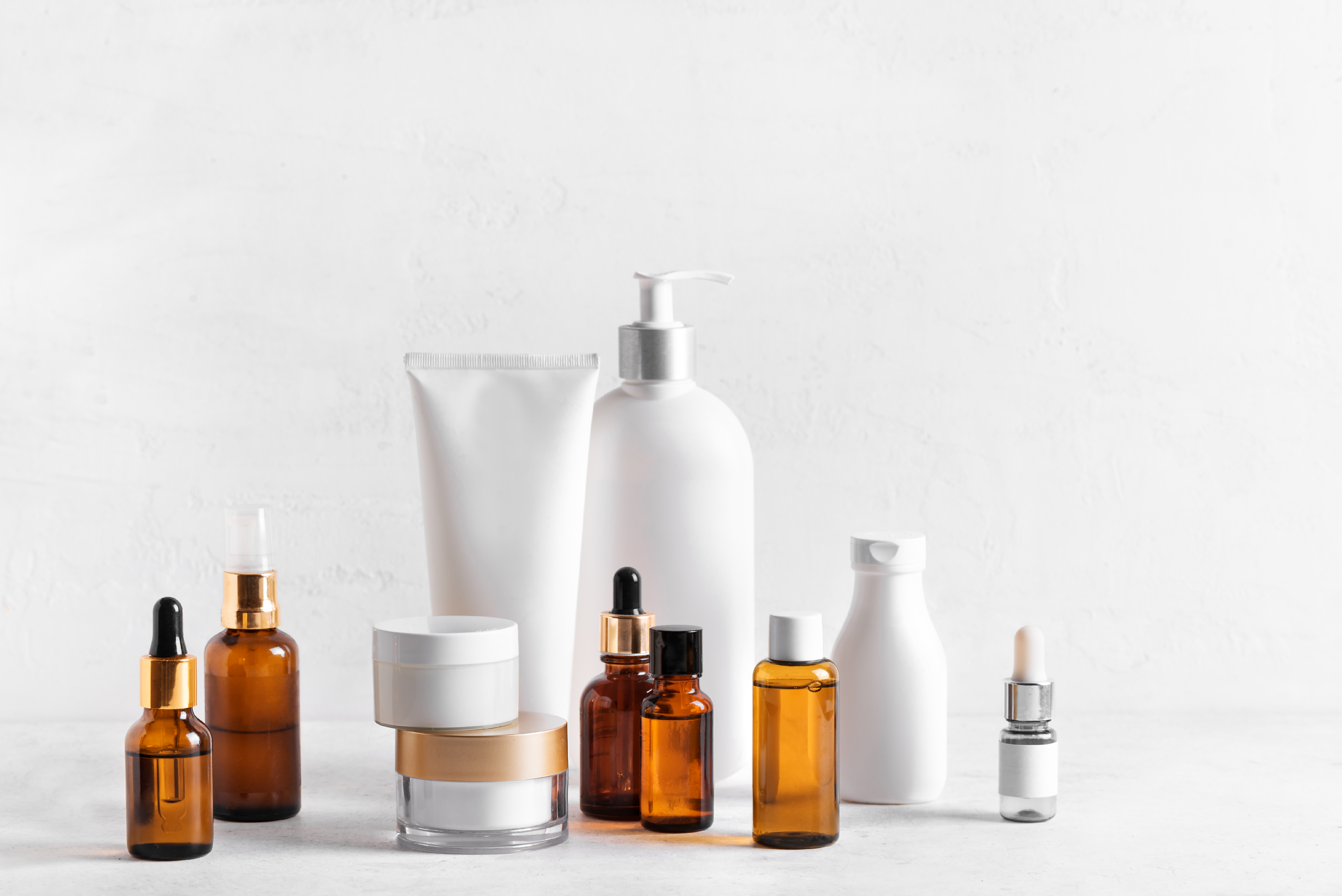 Multiple skincare products | Source: Getty Images