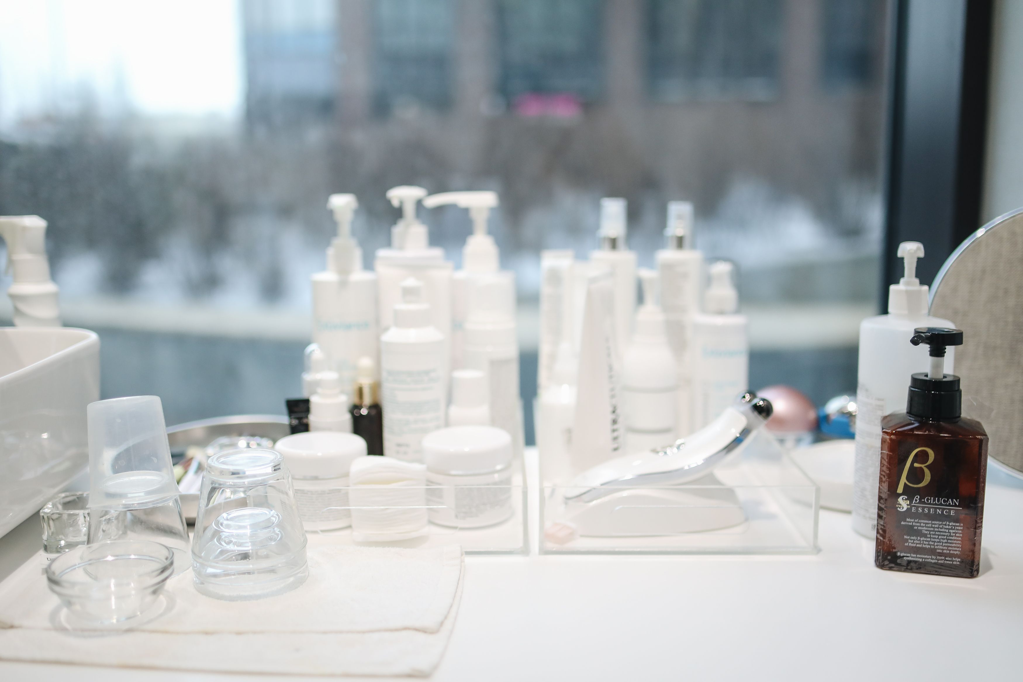 Assorted skincare products on a table | Source: Pexels