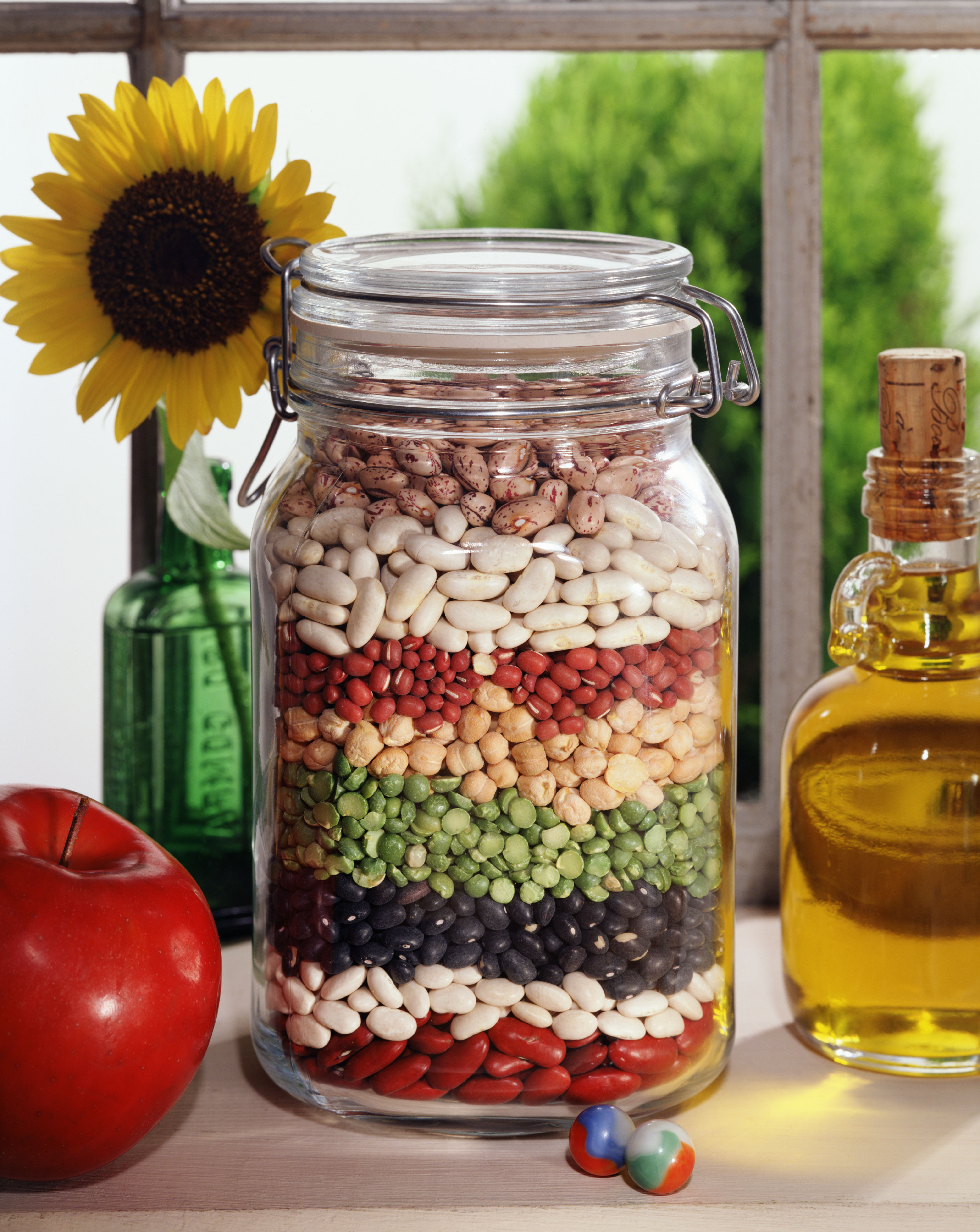 A jar of assorted beans | Source: Getty Images