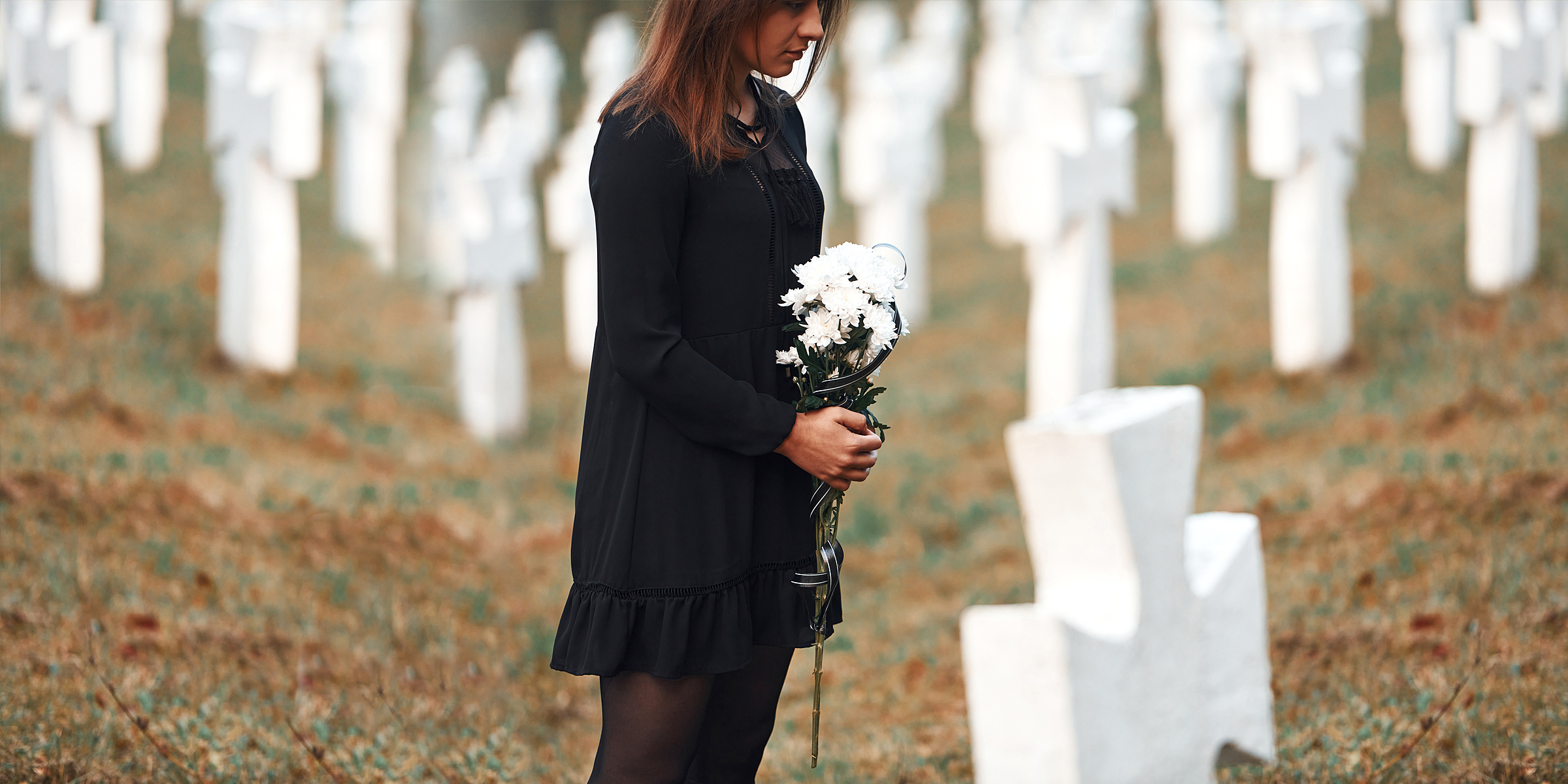 A Lady Attending a Funeral | Source: Shutterstock
