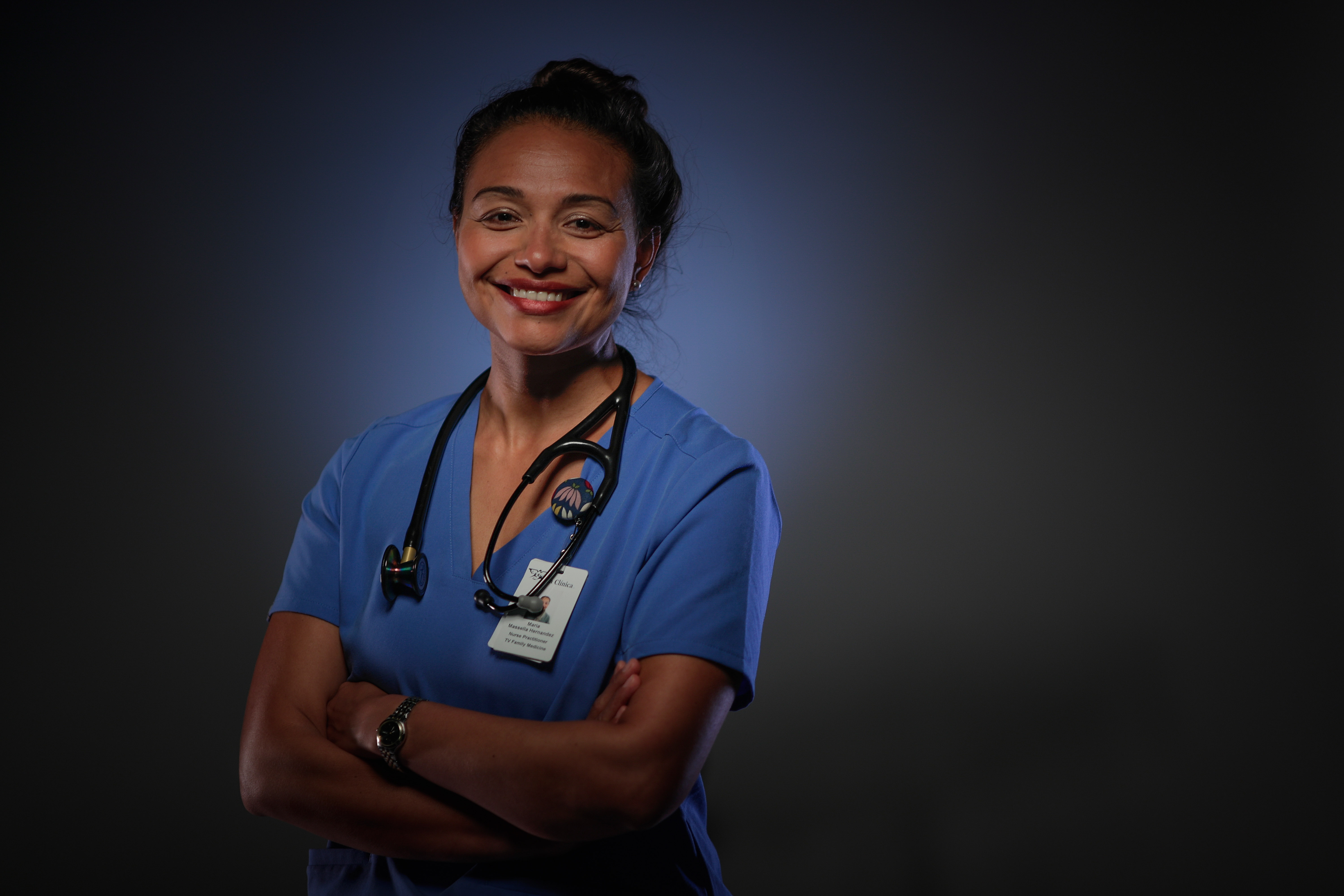 Mary Massella, a nurse practitioner working at La Clinica De La Raza in Oakland, taken on May 4, 2020 | Source: Getty Images