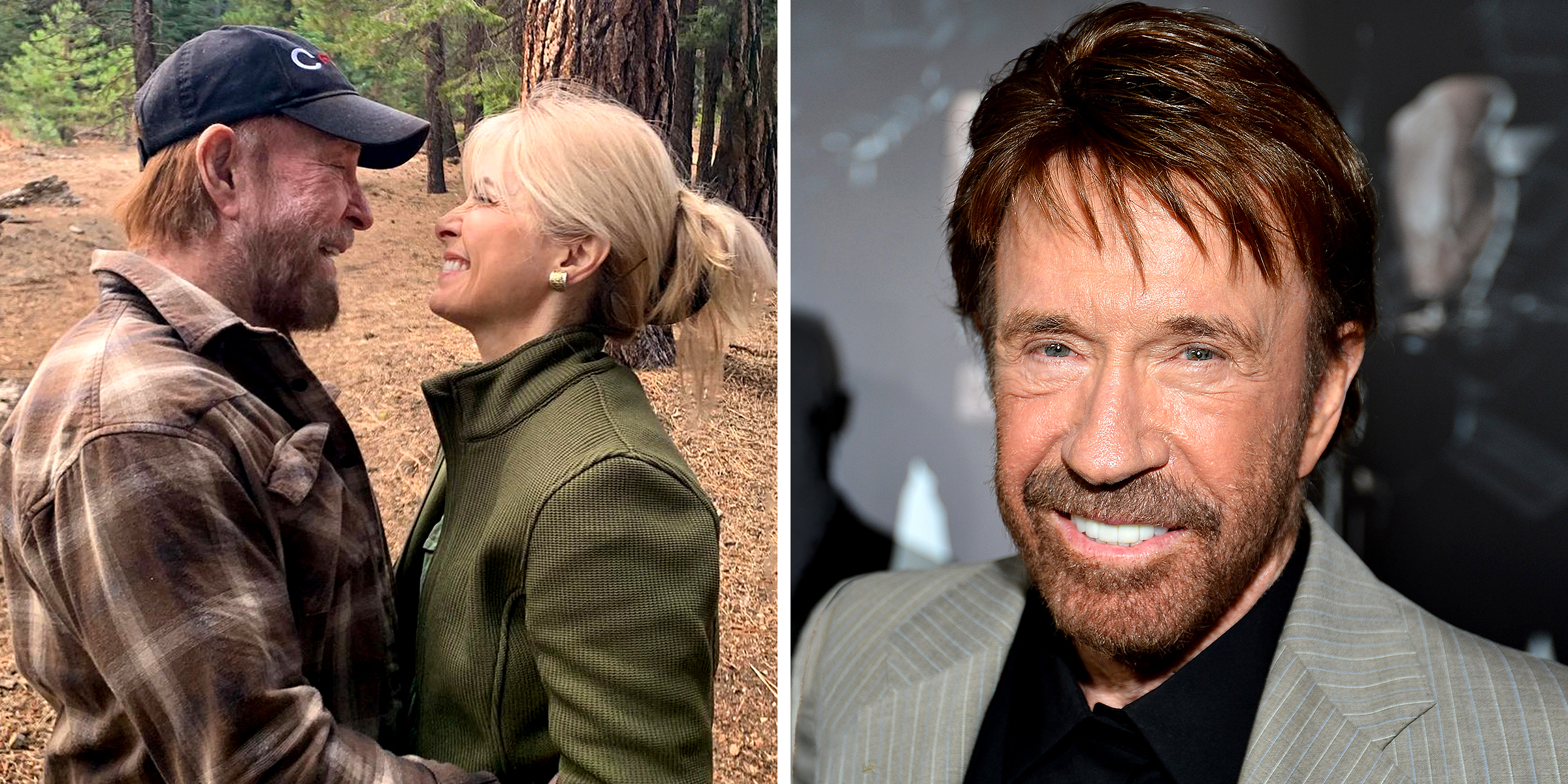 Chuck Norris and Gena O'Kelley. | Chuck Norris | Sources: Instagram/chucknorris | Getty Images