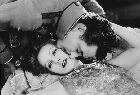 Greta Garbo and John Gilbert in the 1926 film, 
