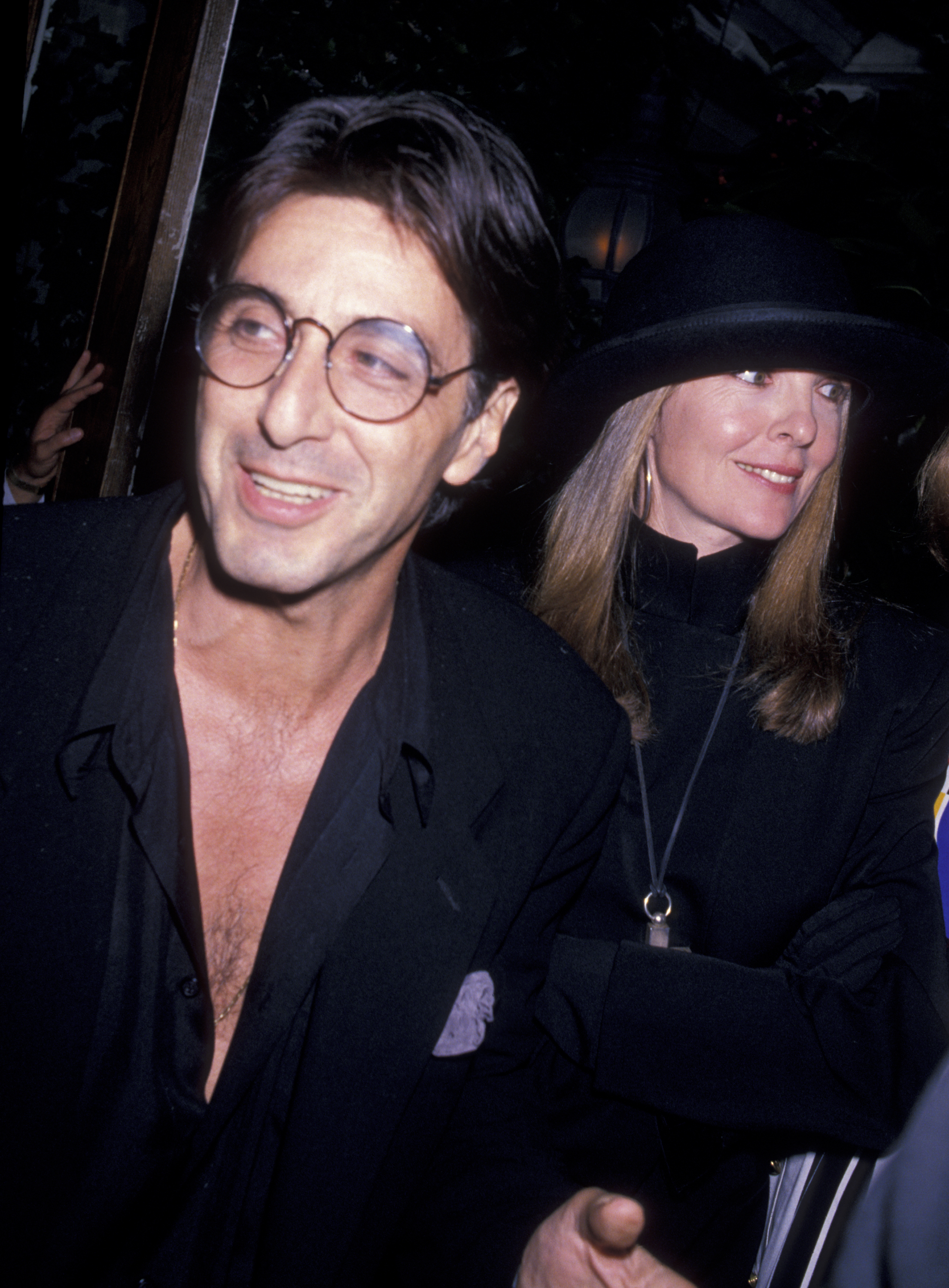 Al Pacino and Diane Keaton attend the premiere party for "Sea of Love" on September 12, 1989