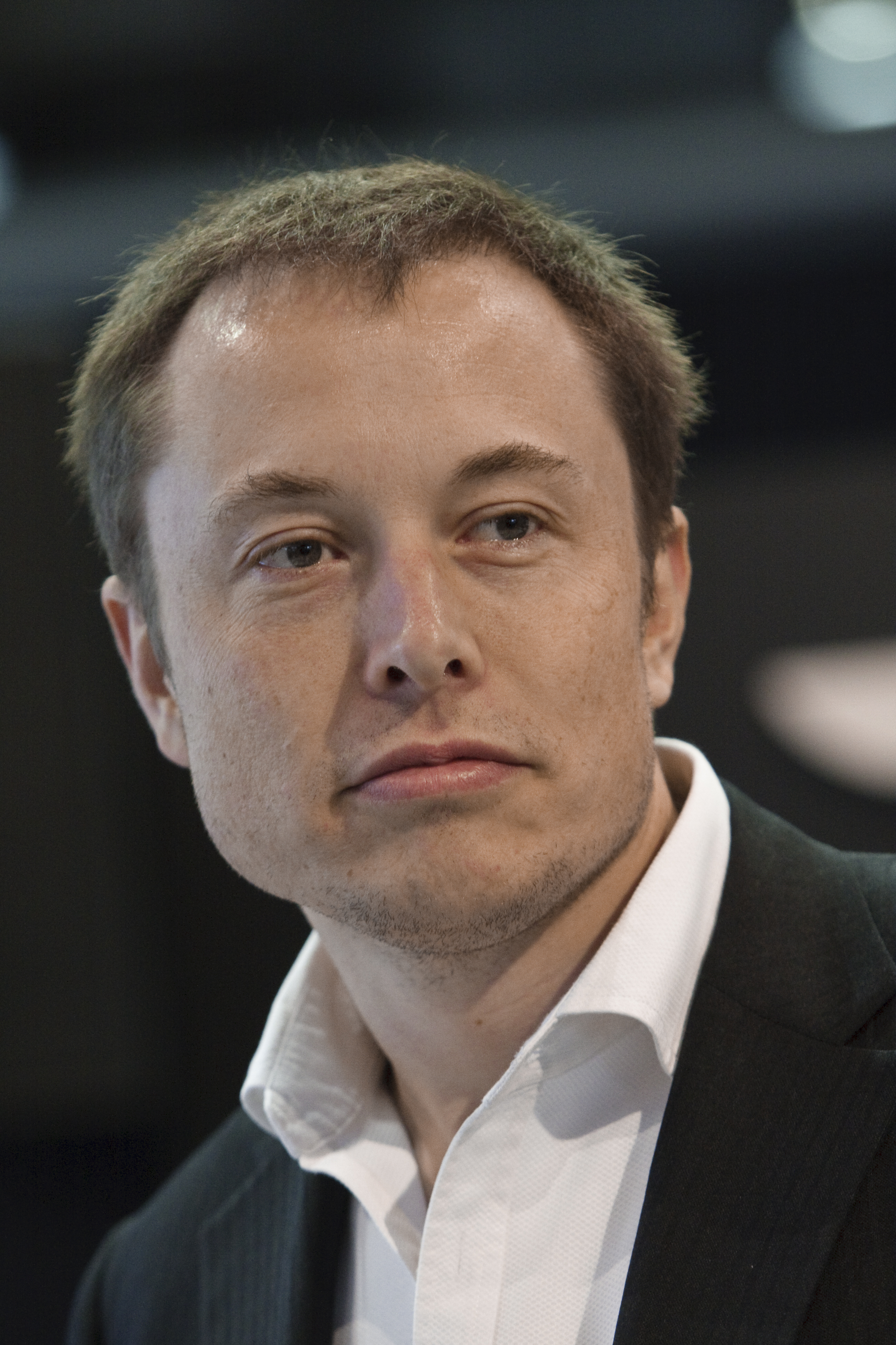 Elon Musk at a Tesla Motors press conference during the 2009 North American Auto Show on January 13, 2009. | Source: Getty Images