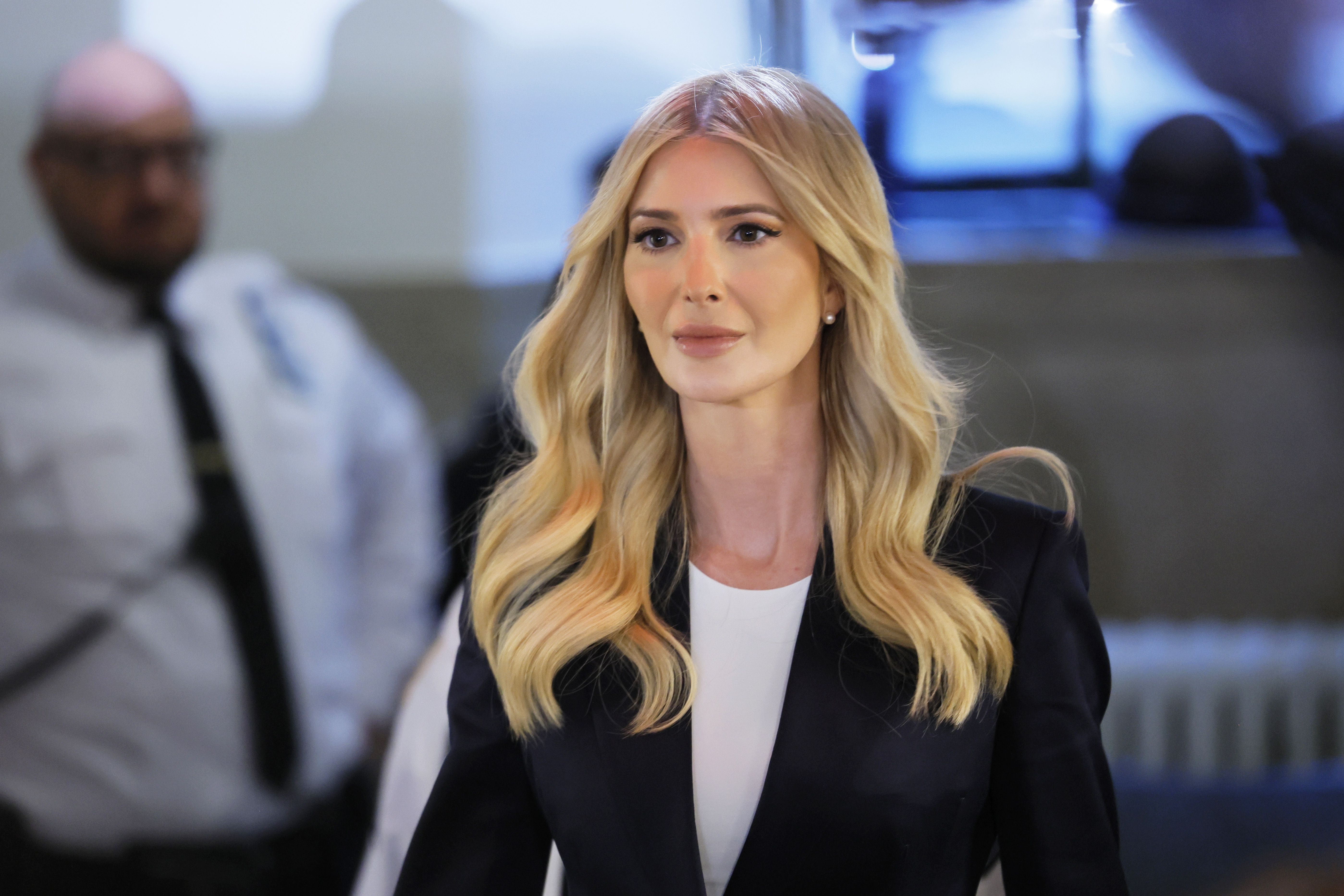 Ivanka Trump arrives at New York State Supreme Court during the civil fraud trial involving President Donald Trump in New York City on November 8, 2023 | Source: Getty Images