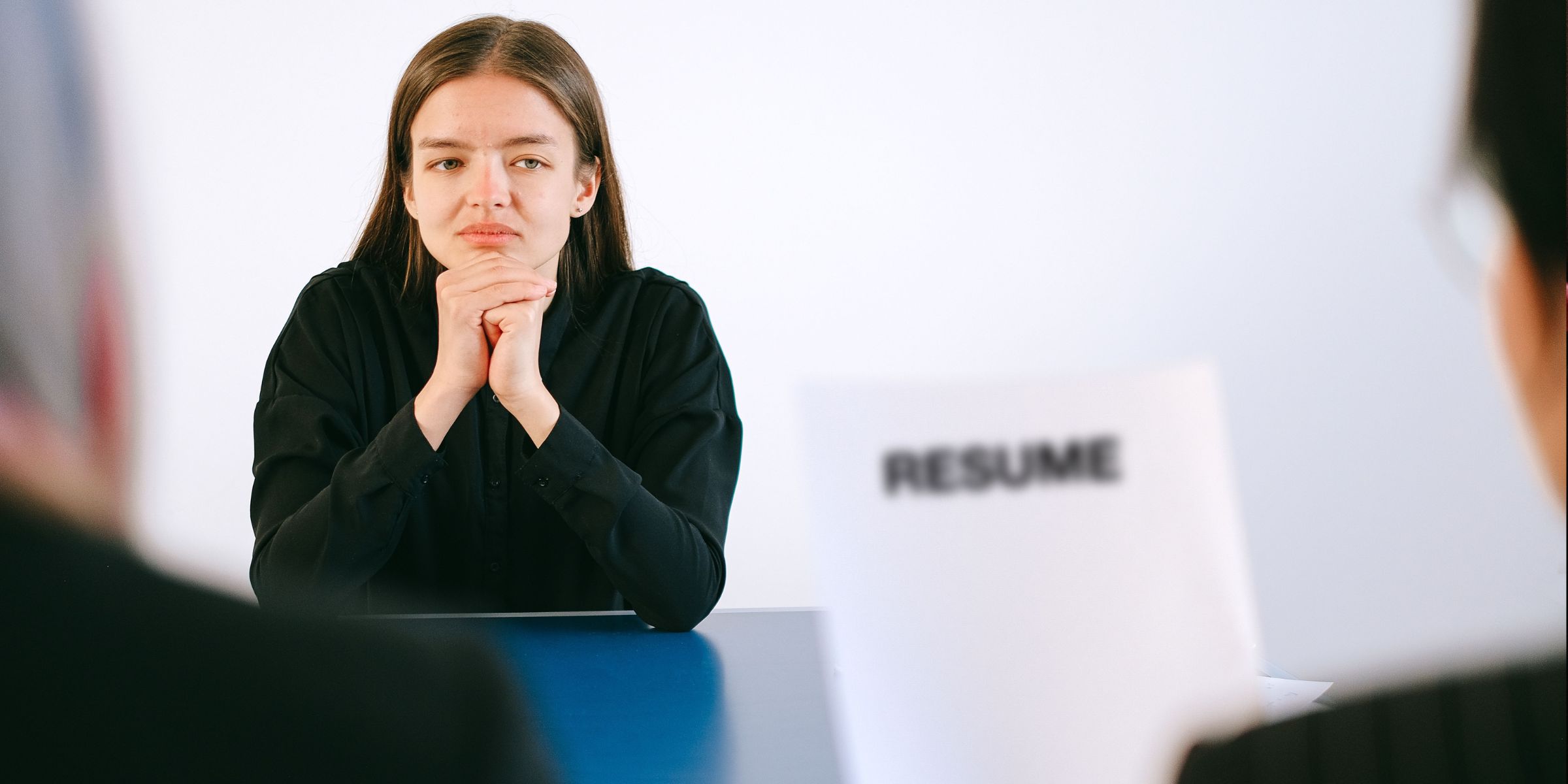 Woman during a job interview | Source: Pexels