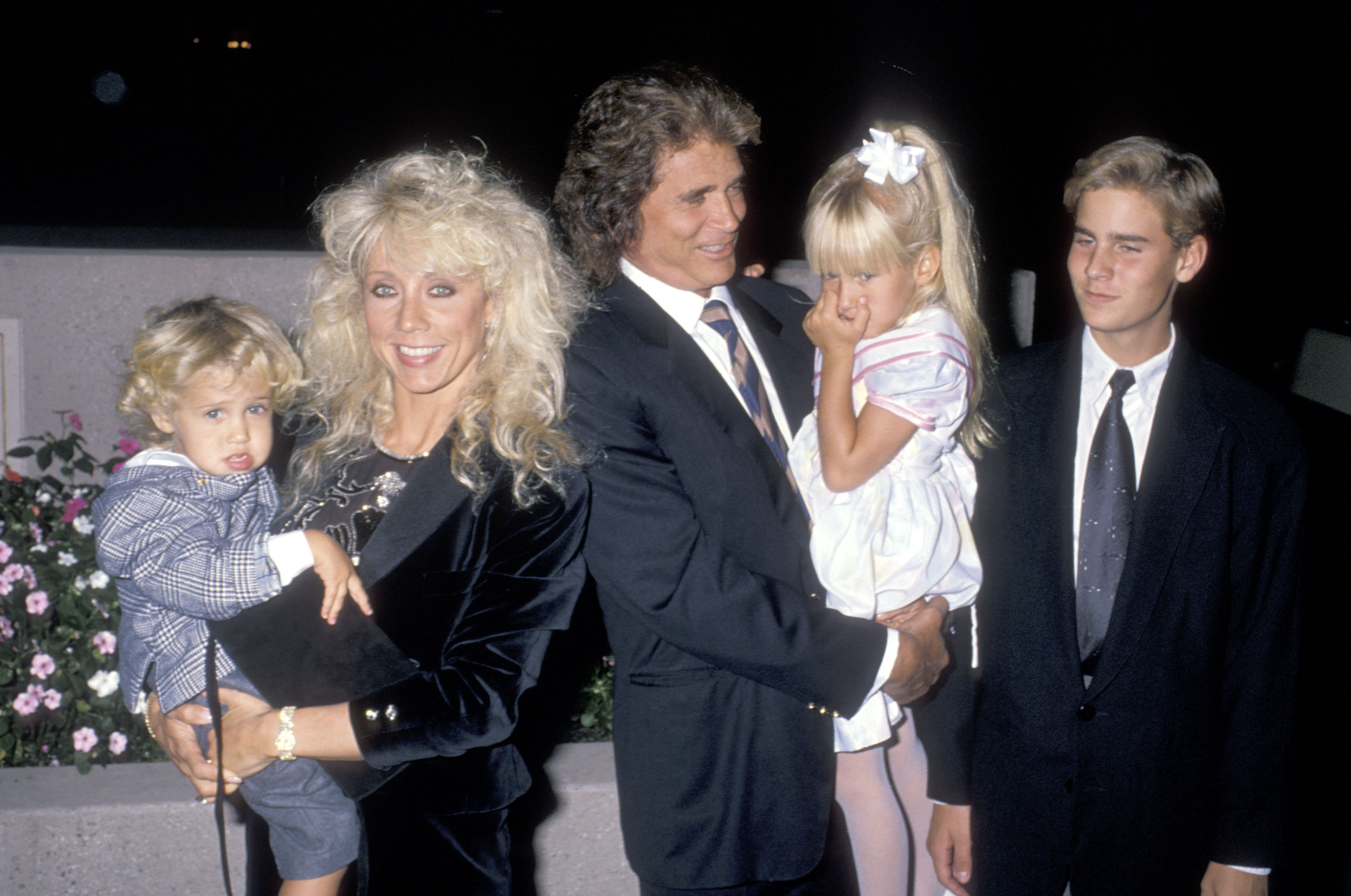 Michael Landon, Cindy Landon, Sean Landon, Jennifer Landon, and Christopher Landon at the National Down Syndrome Congress' Second Annual Michael Landon Celebrity Gala n Culver City, California in 1988 | Source: Getty Images