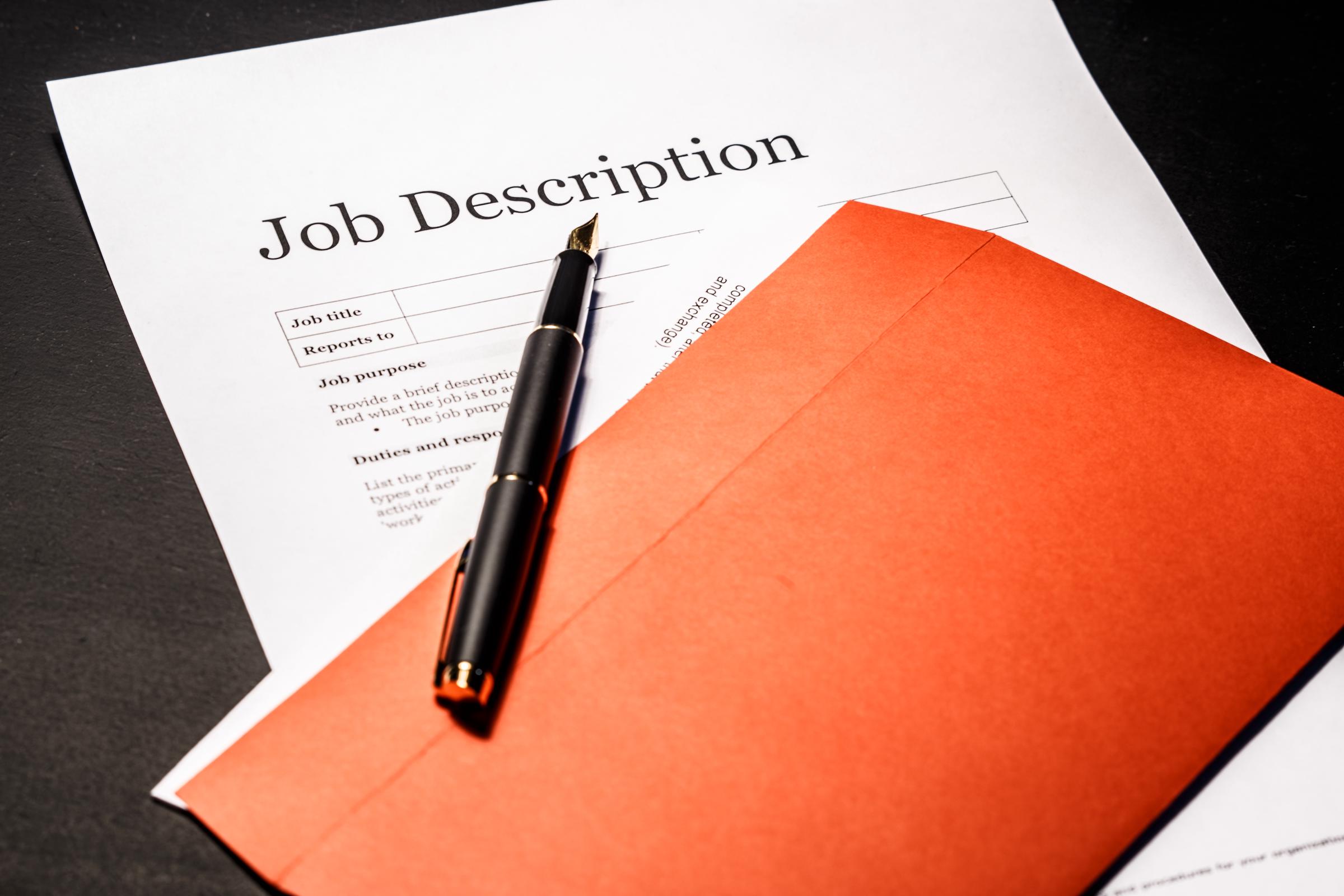 A job description | Source: Getty Images