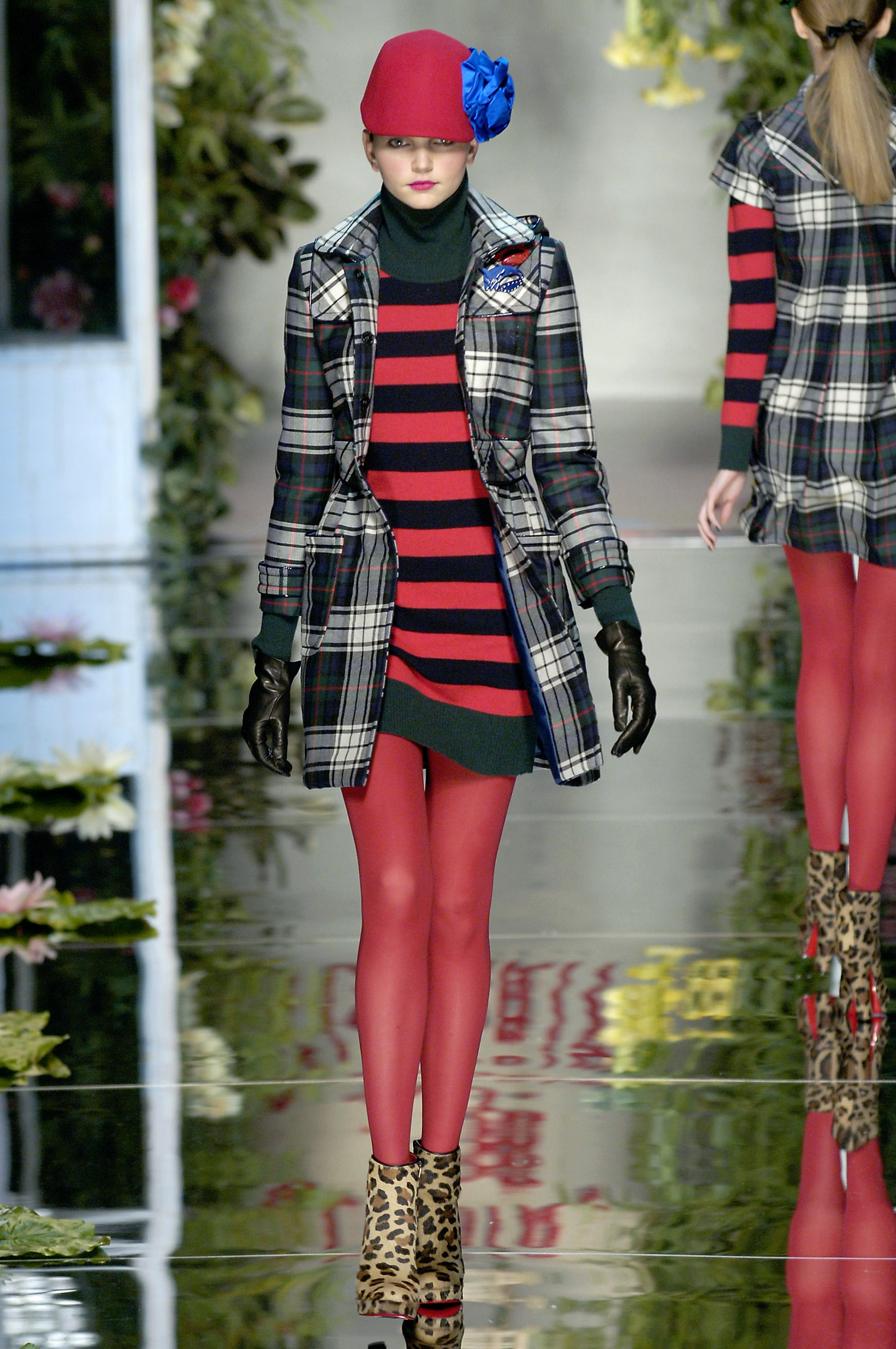 A model on the catwalk for the Blugirl fashion show as part of Milan Fashion Week Autumn/Winter 2007 on February 19, 2007 in Milan, Italy | Source: Getty Images