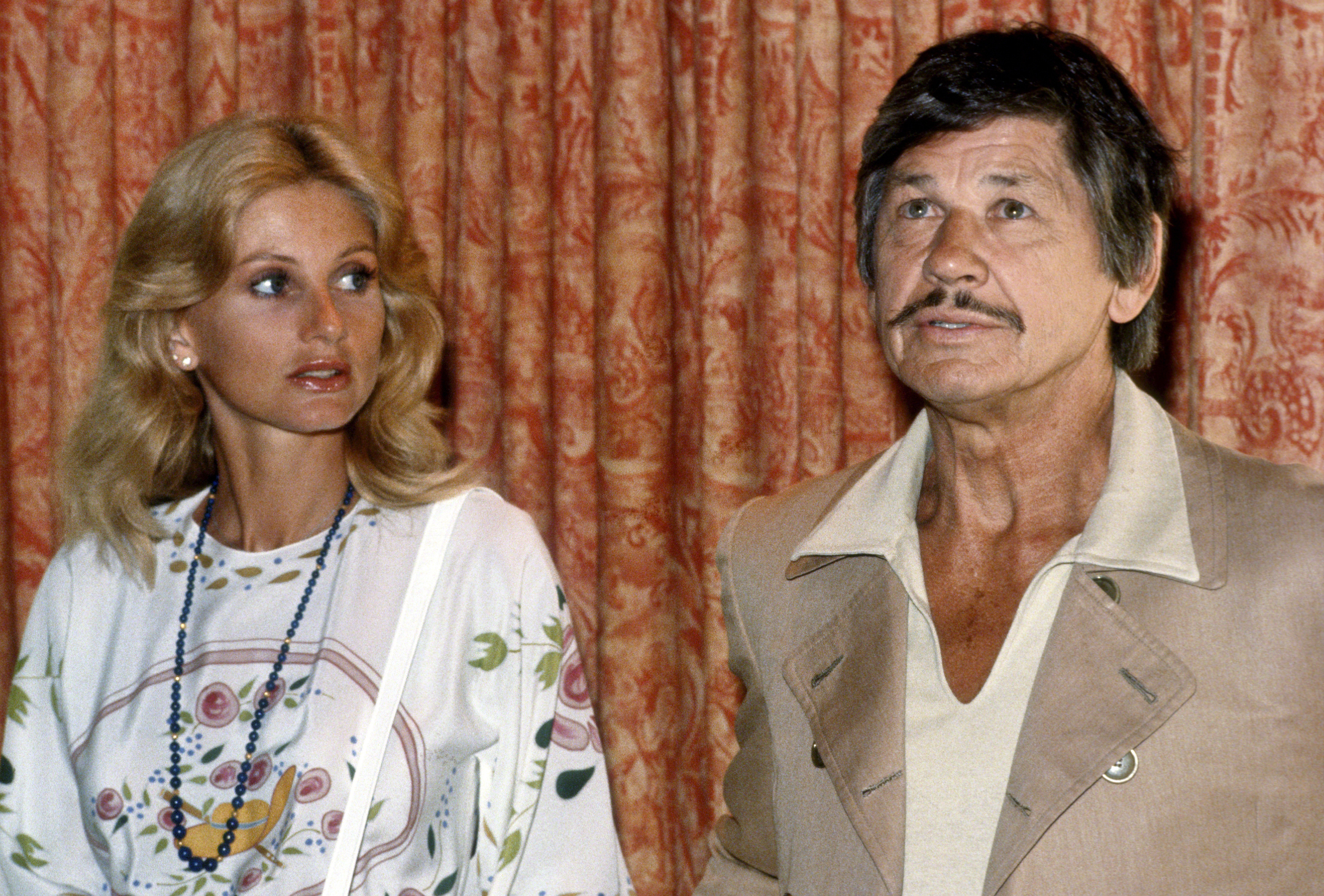 Charles Bronson and Jill Ireland are pictured together in Los Angeles circa 1981, 13 years into a marriage that would last until her death in 1990. | Source: Getty Images