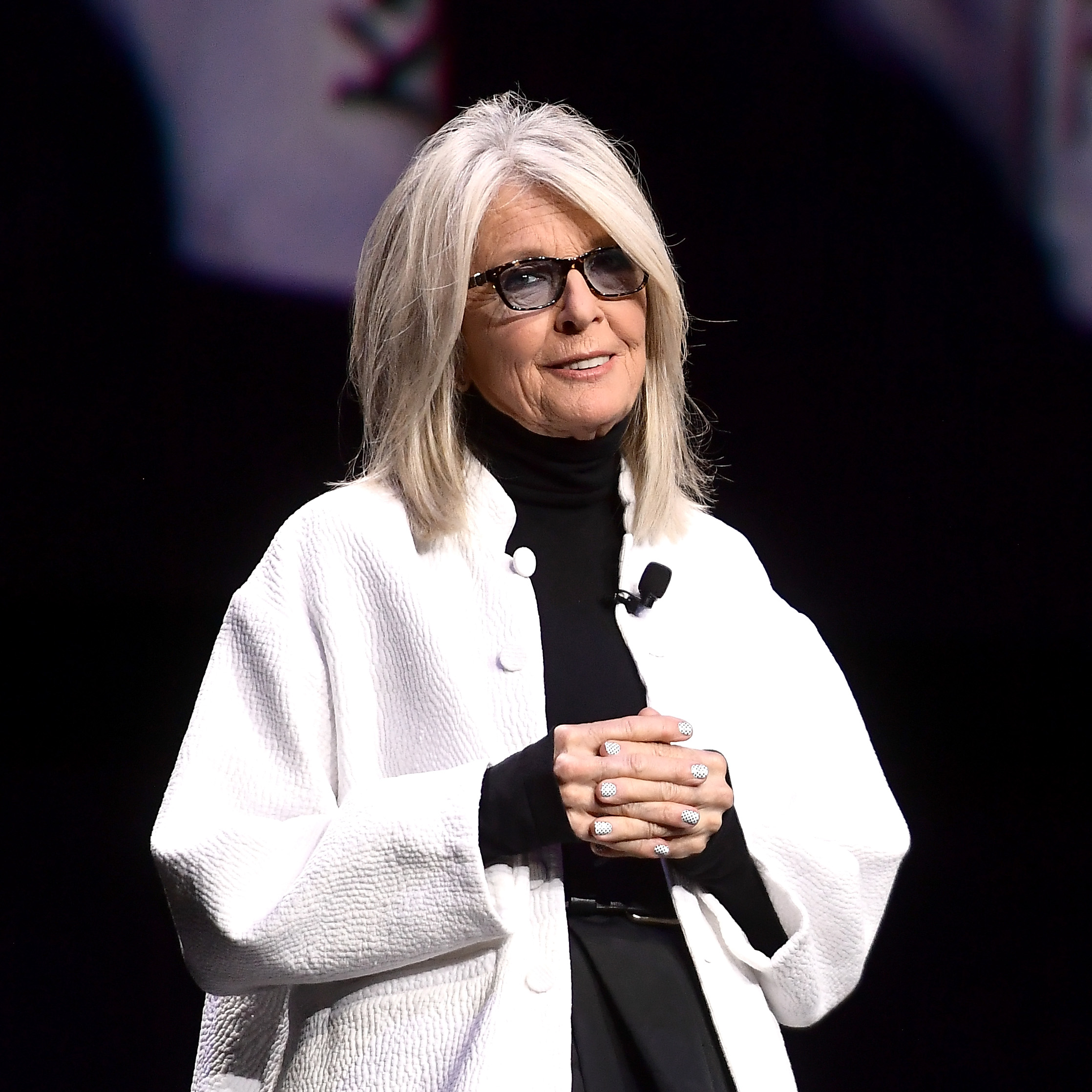 Diane Keaton speaks onstage at The Colosseum at Caesars Palace on April 2, 2019