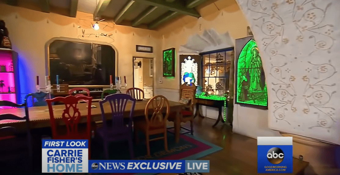 Inside Carrie Fisher's unique home. | Source: youtube.com/Good Morning America
