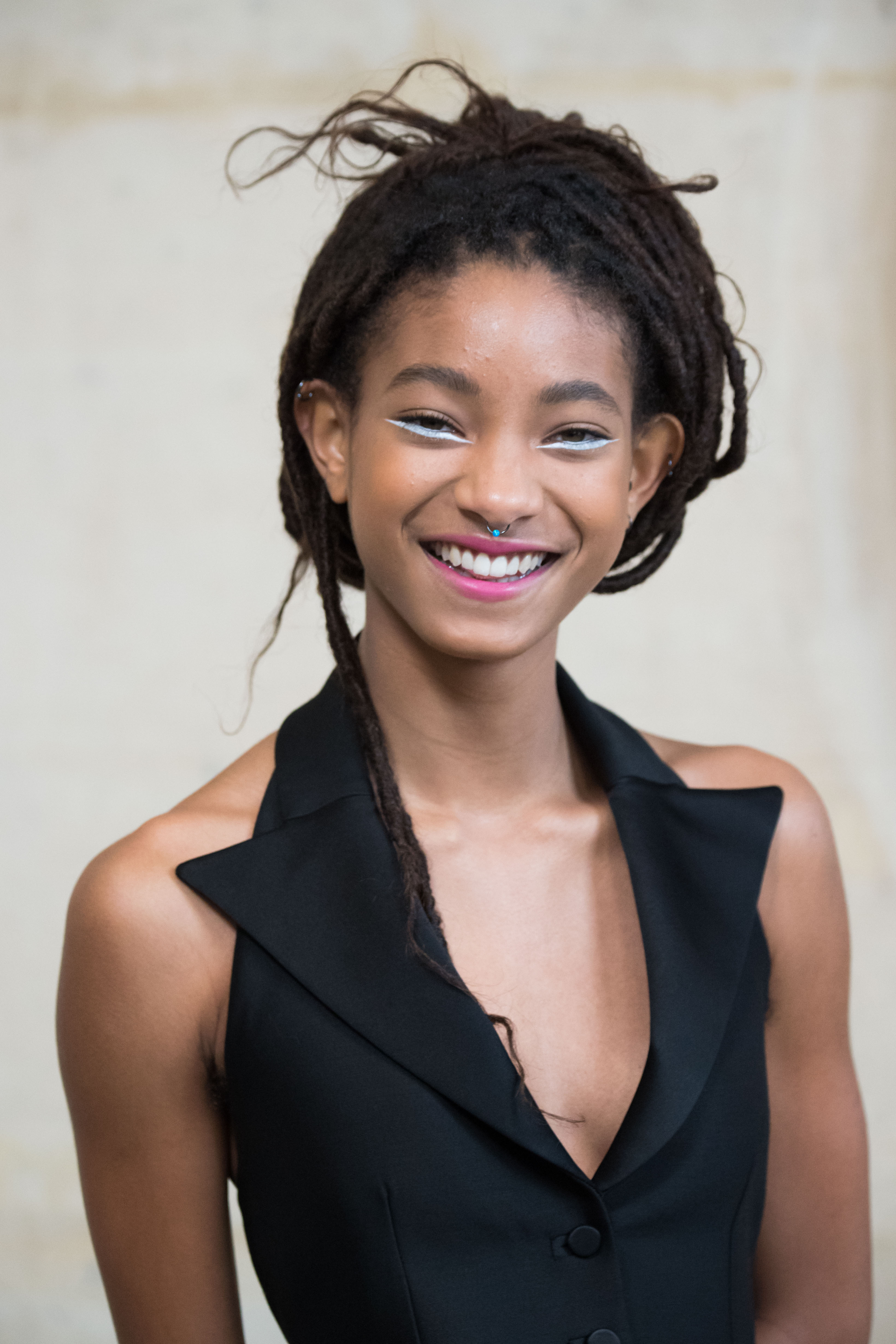 Willow Smith at the Christian Dior Haute Couture Spring Summer 2018 show on January 22, 2018, in Paris | Source: Getty Images