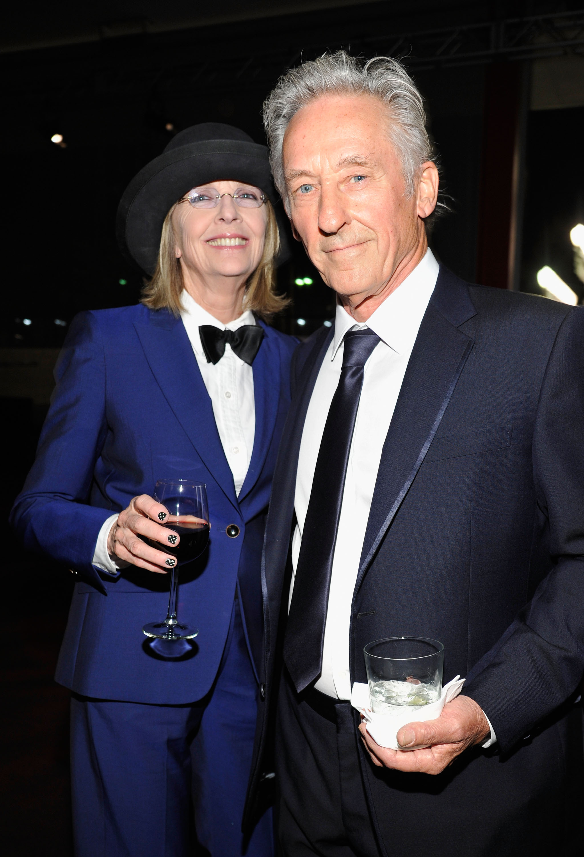 Diane Keaton and Edward Ruscha attend LACMA Art + Film Gala on October 27, 2012