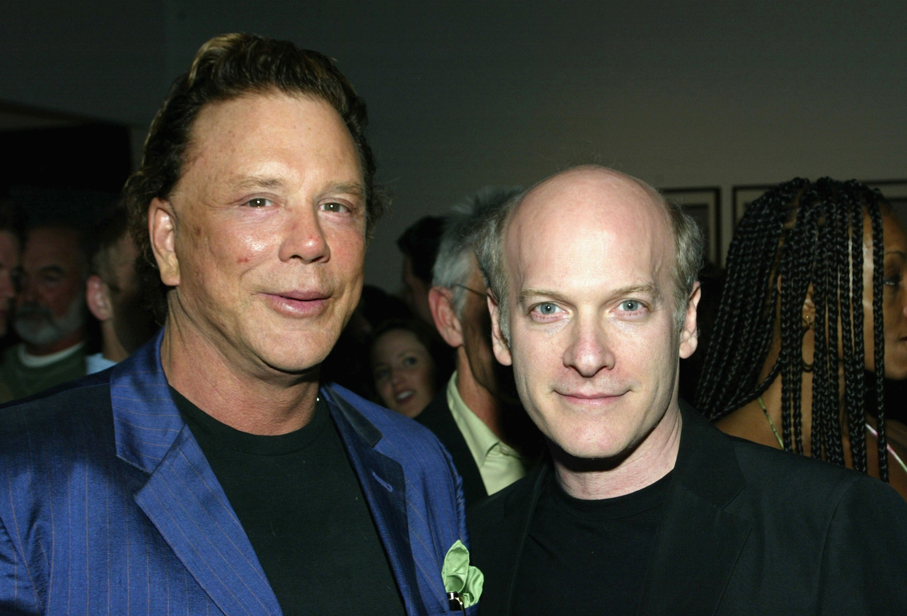Mickey Rourke and Timothy Greenfield-Sanders at TEN's presentation of Timothy Greenfield-Sanders event on April 1, 2005, in Santa Monica, California. | Source: Getty Images