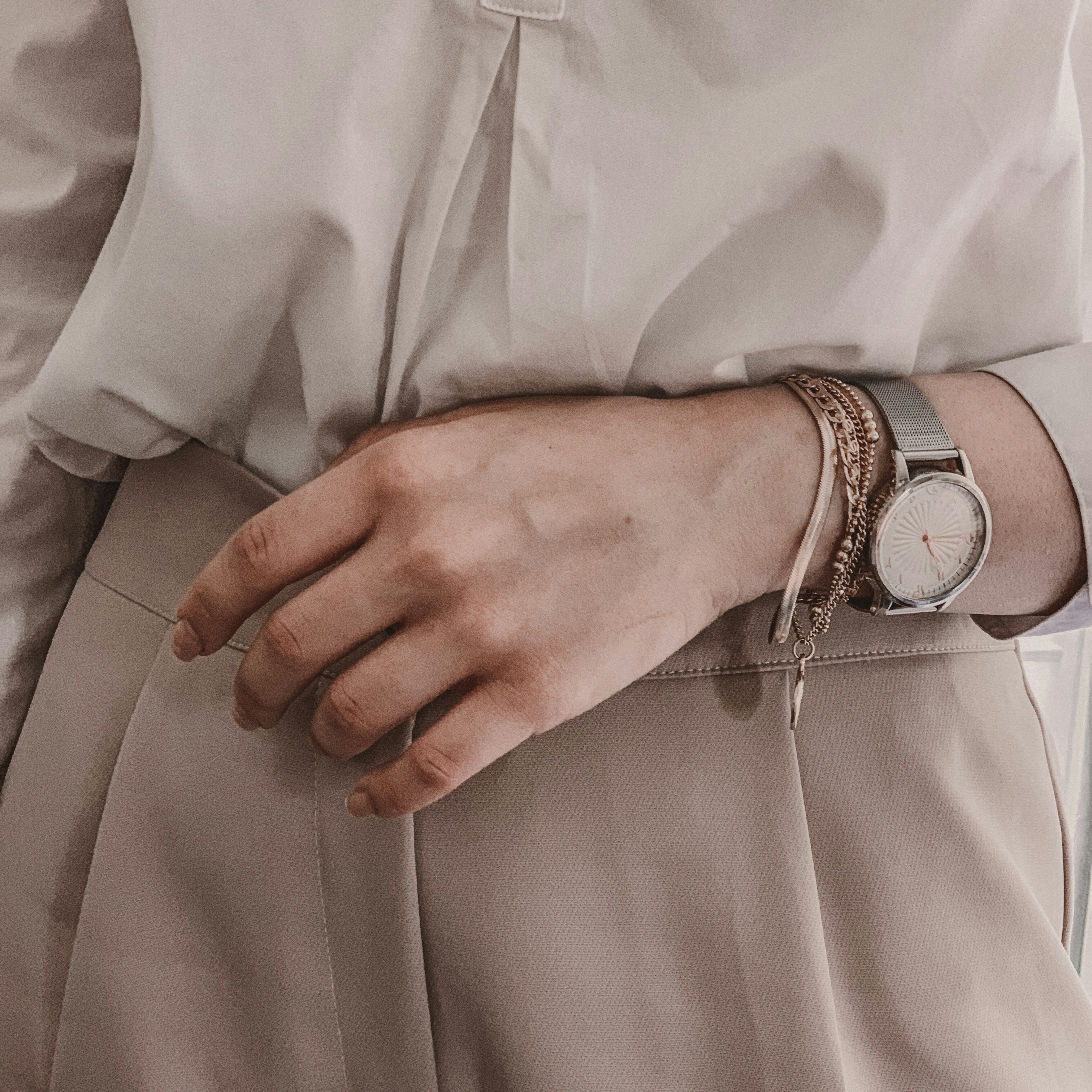 A person in a beige outfit | Source: Unsplash