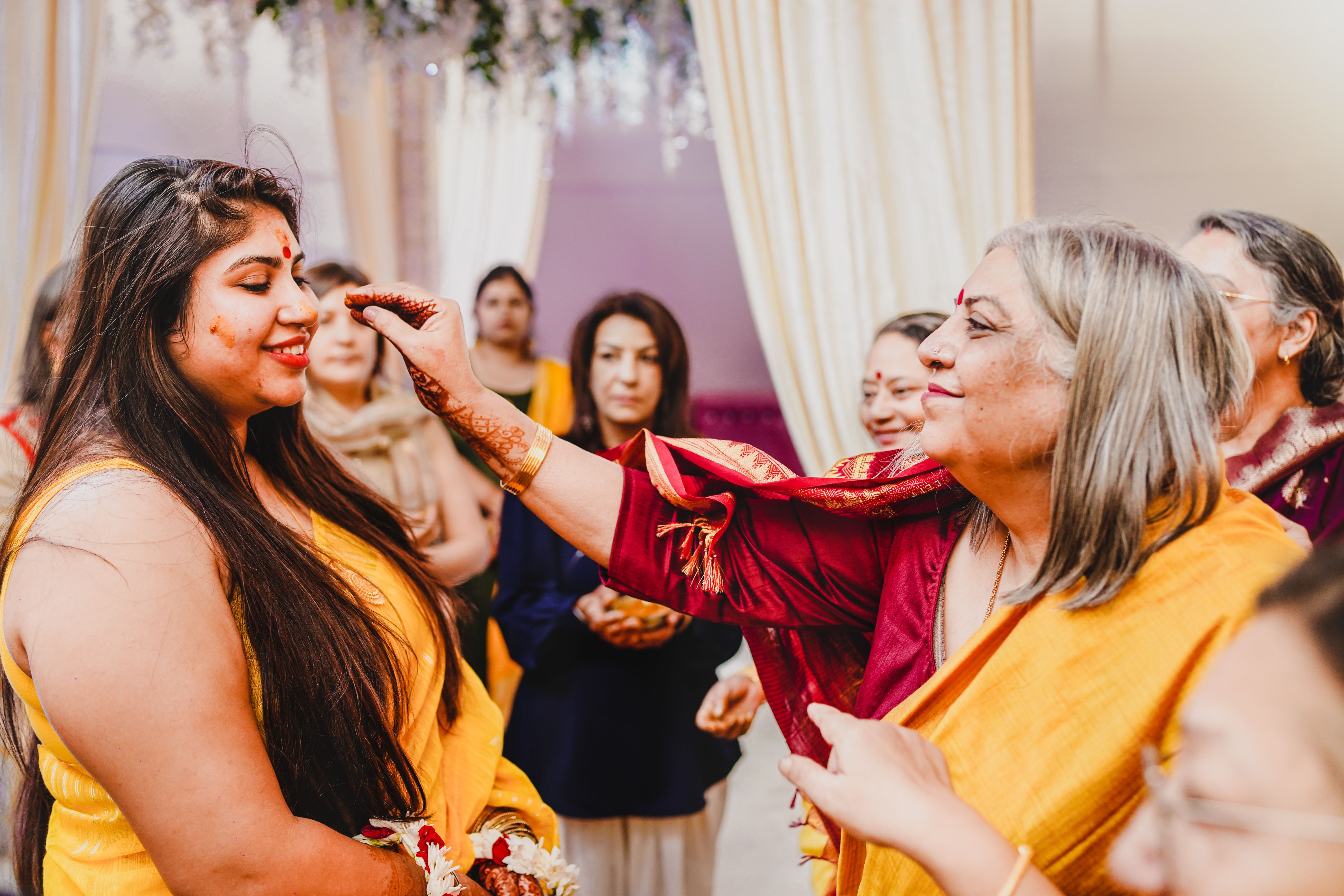 A traditional Haldi ceremony in an Indian wedding | Source: Pexels