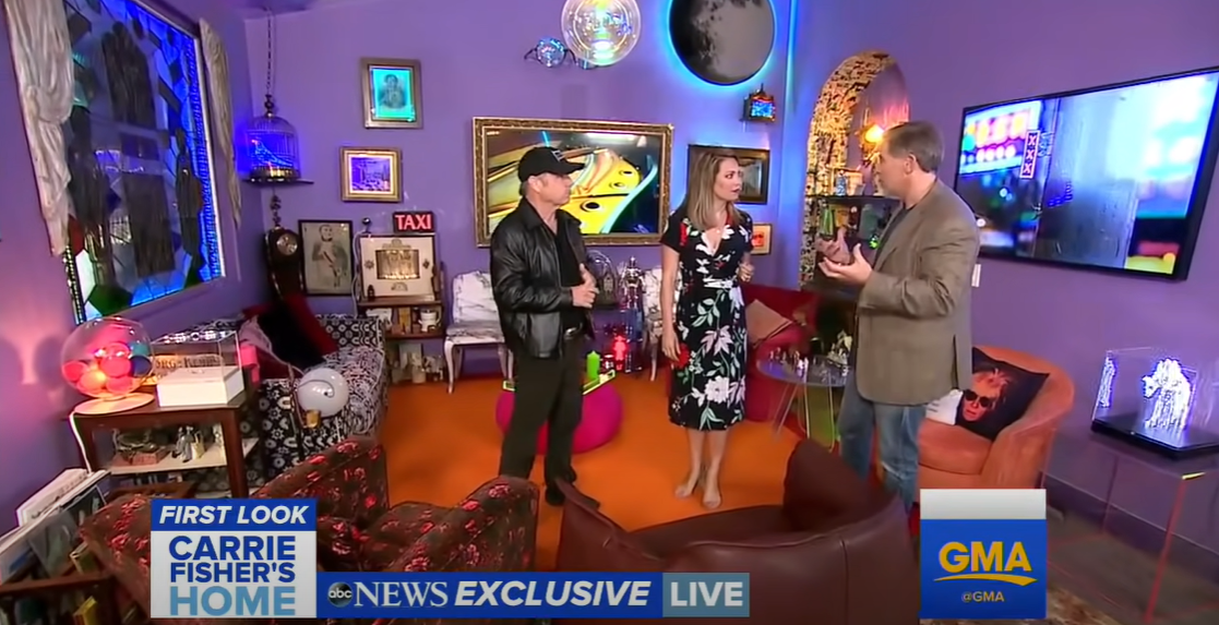 Inside Carrie Fisher's unique home. | Source: youtube.com/Good Morning America