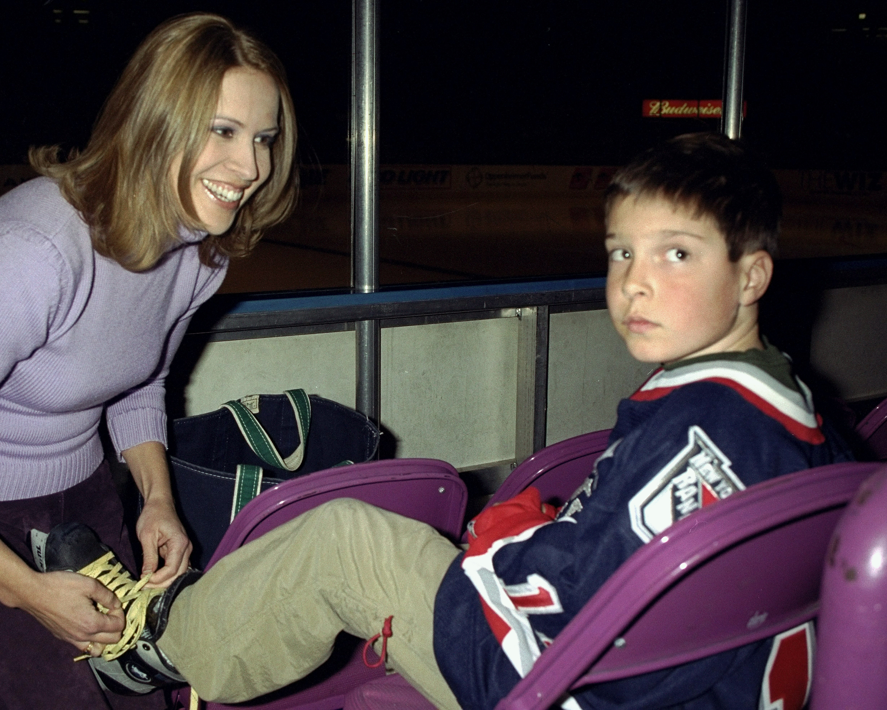 Dana and Will Reeve at Superskate 2001 at Madison Square Garden | Source: Getty Images