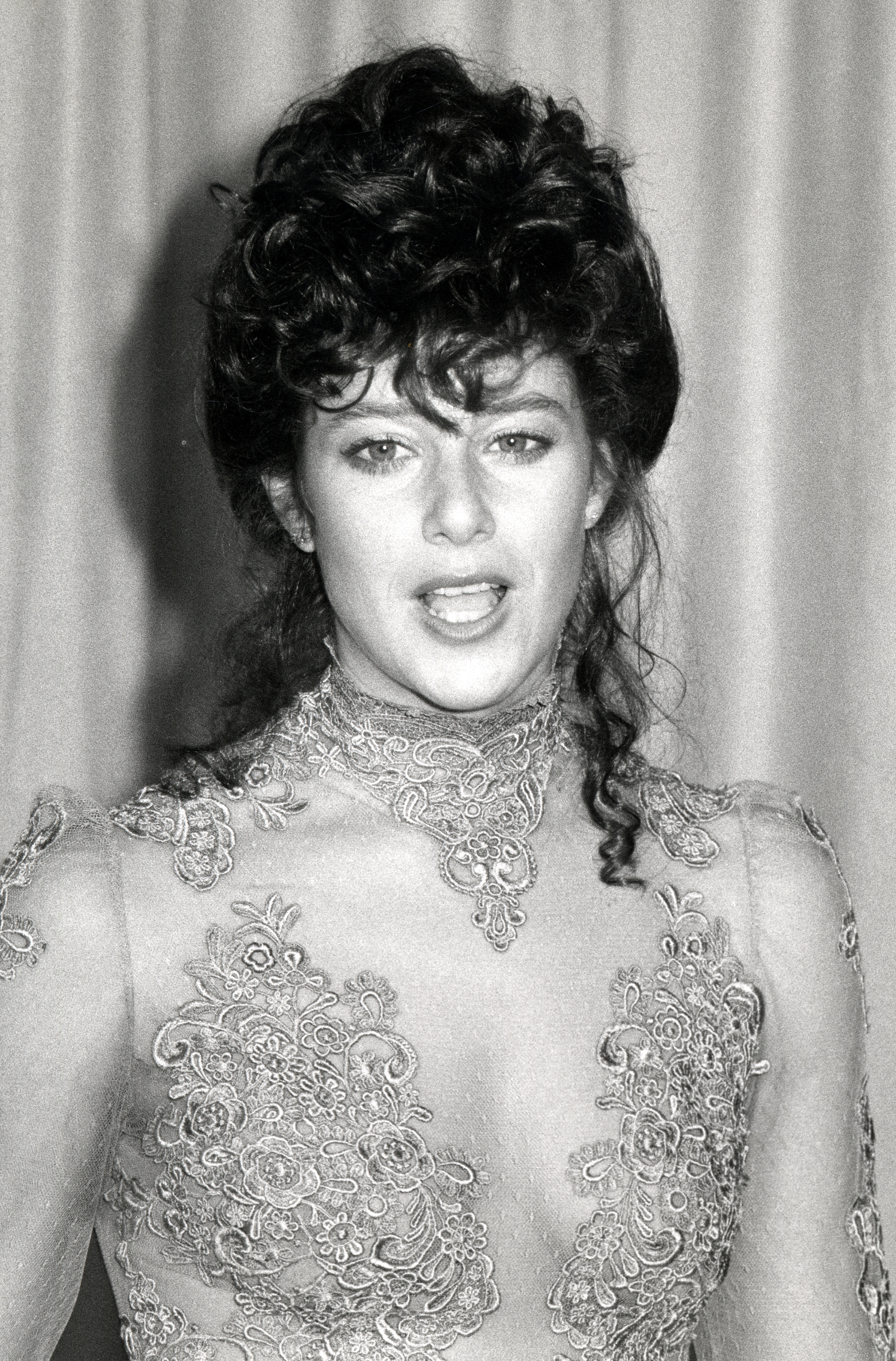 The '70s star backstage during the 54th Academy Awards on March 29, 1982, in Los Angeles, California.