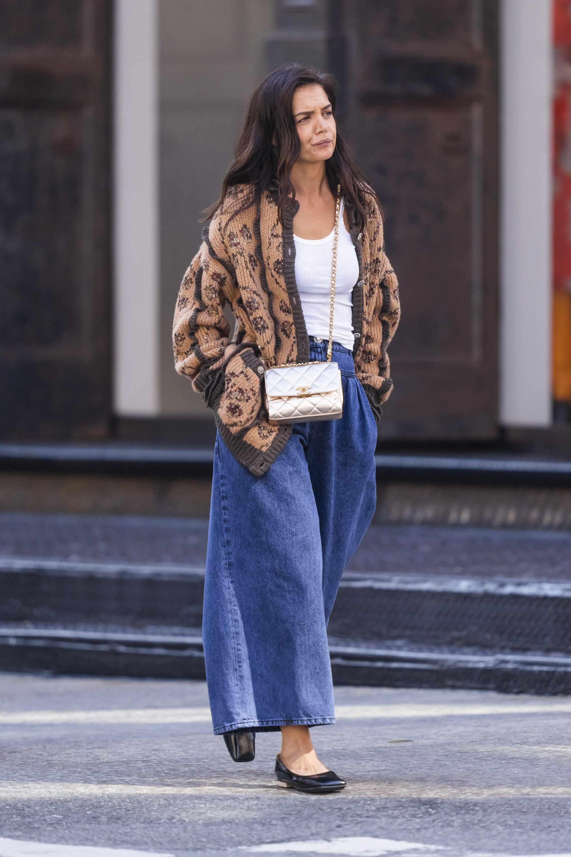 Katie Holmes is seen in Tribeca on September 20, 2022, in New York City. | Source: Getty Images