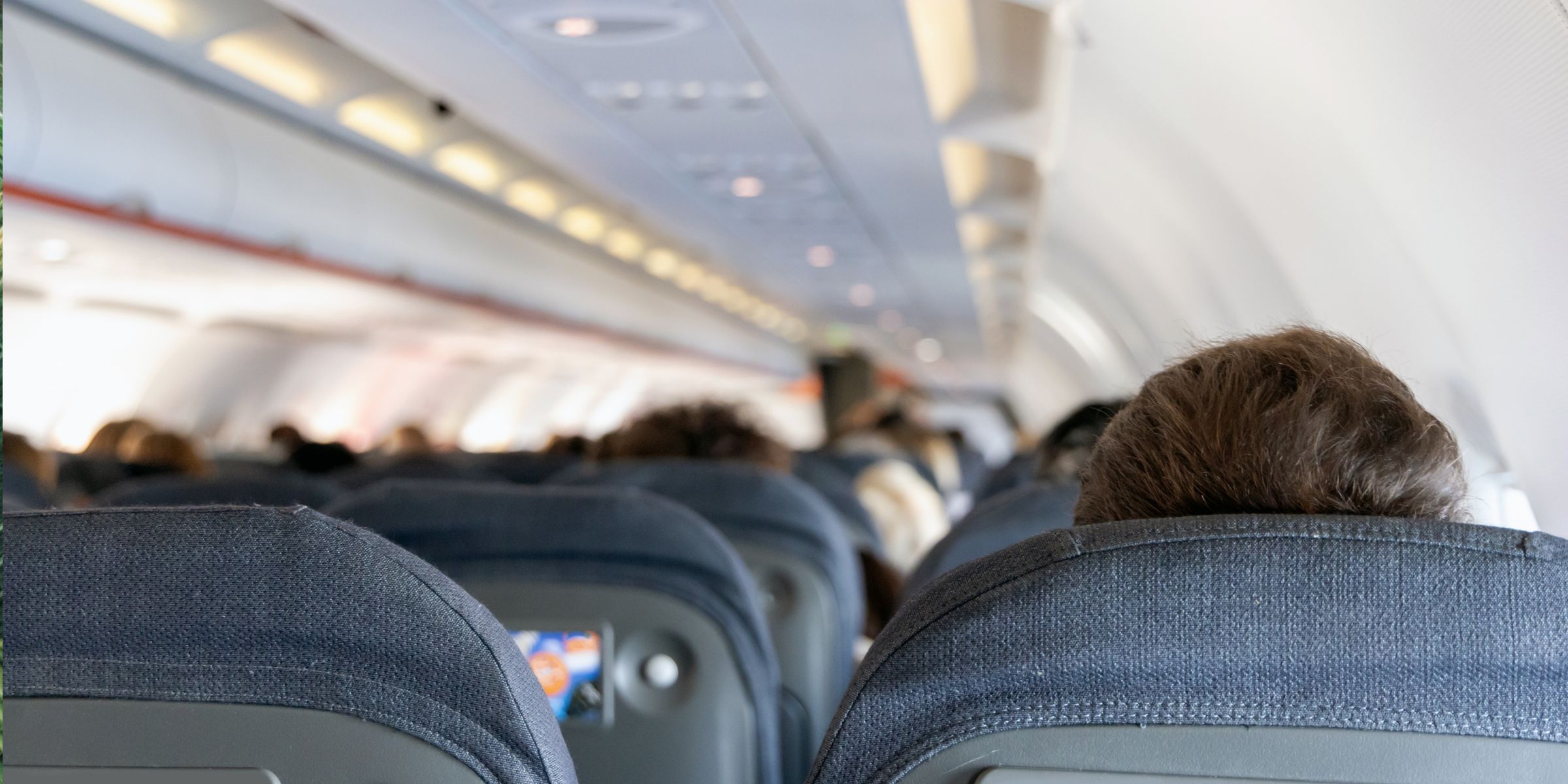 Close-up shot of an airplane's cabin | Source: Shutterstock