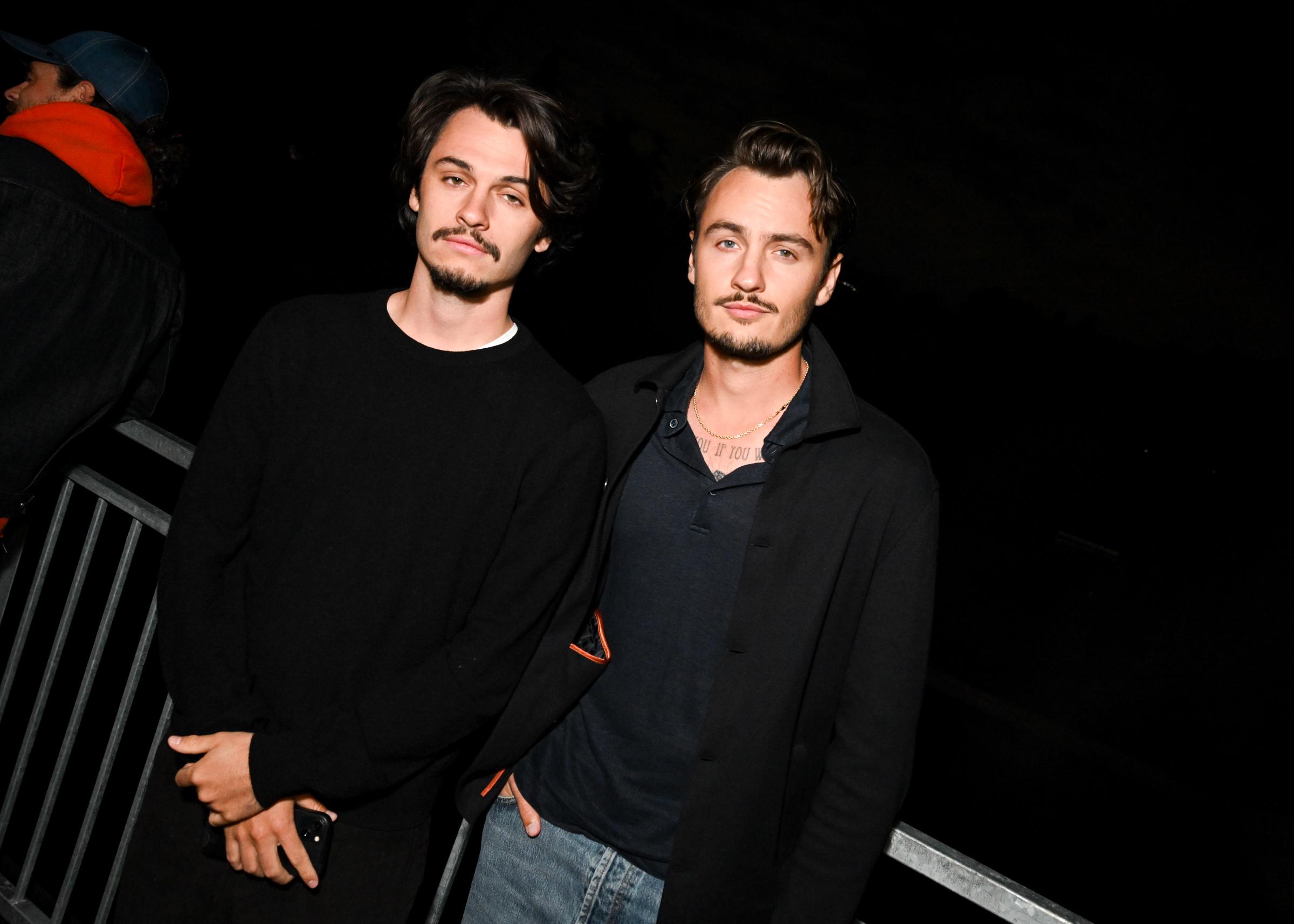 Brandon (right) and his brother at Franklin Canyon Park on April 23, 2024 | Source: Getty Images