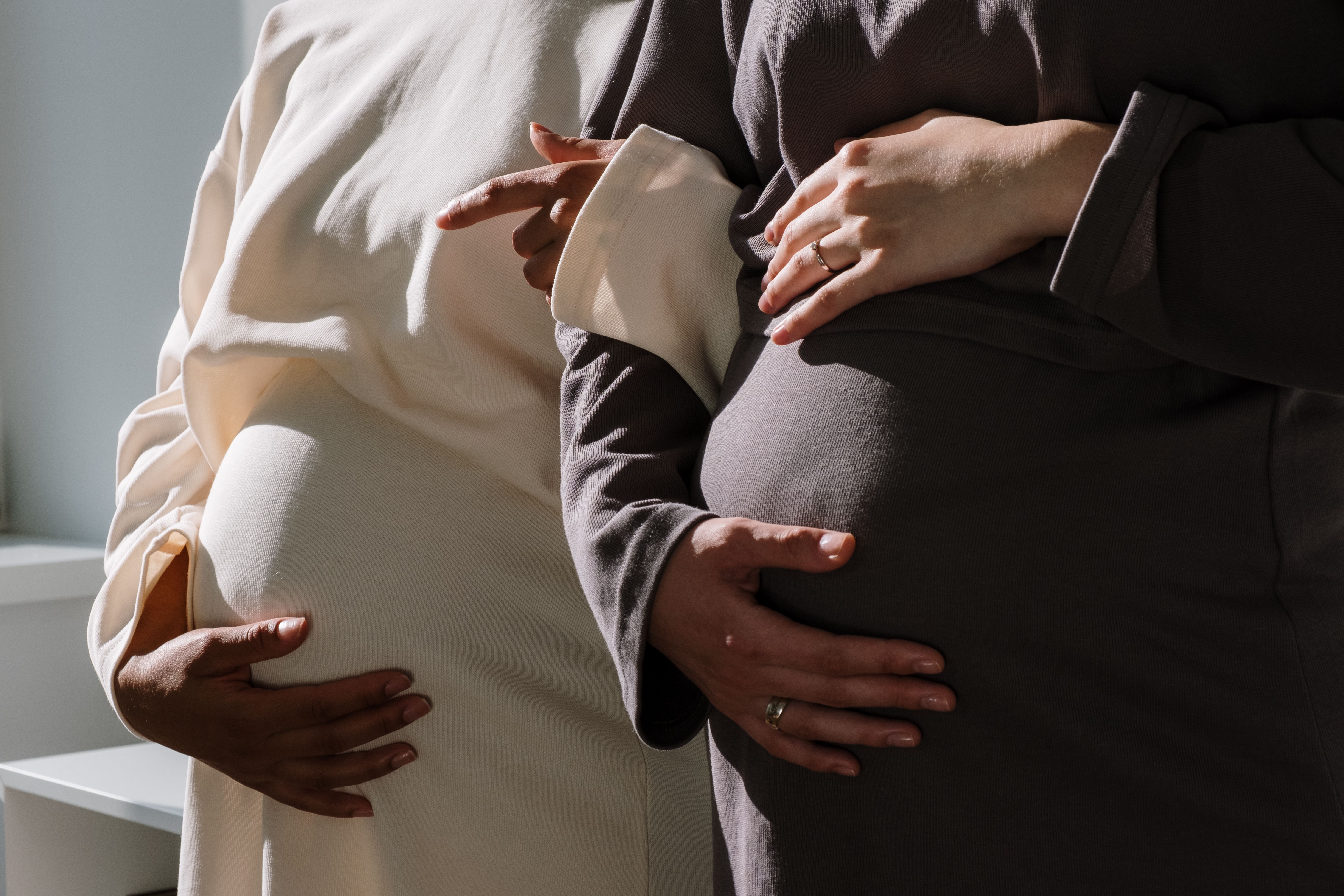Close-up of two pregnant women | Source: Pexels