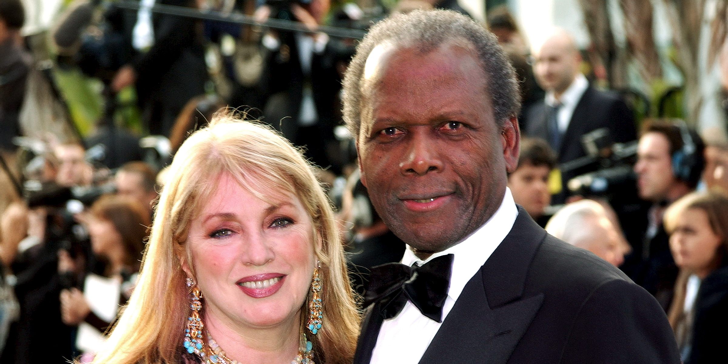 Joanna Shimkus and Sidney Poitier | Source: Getty Images