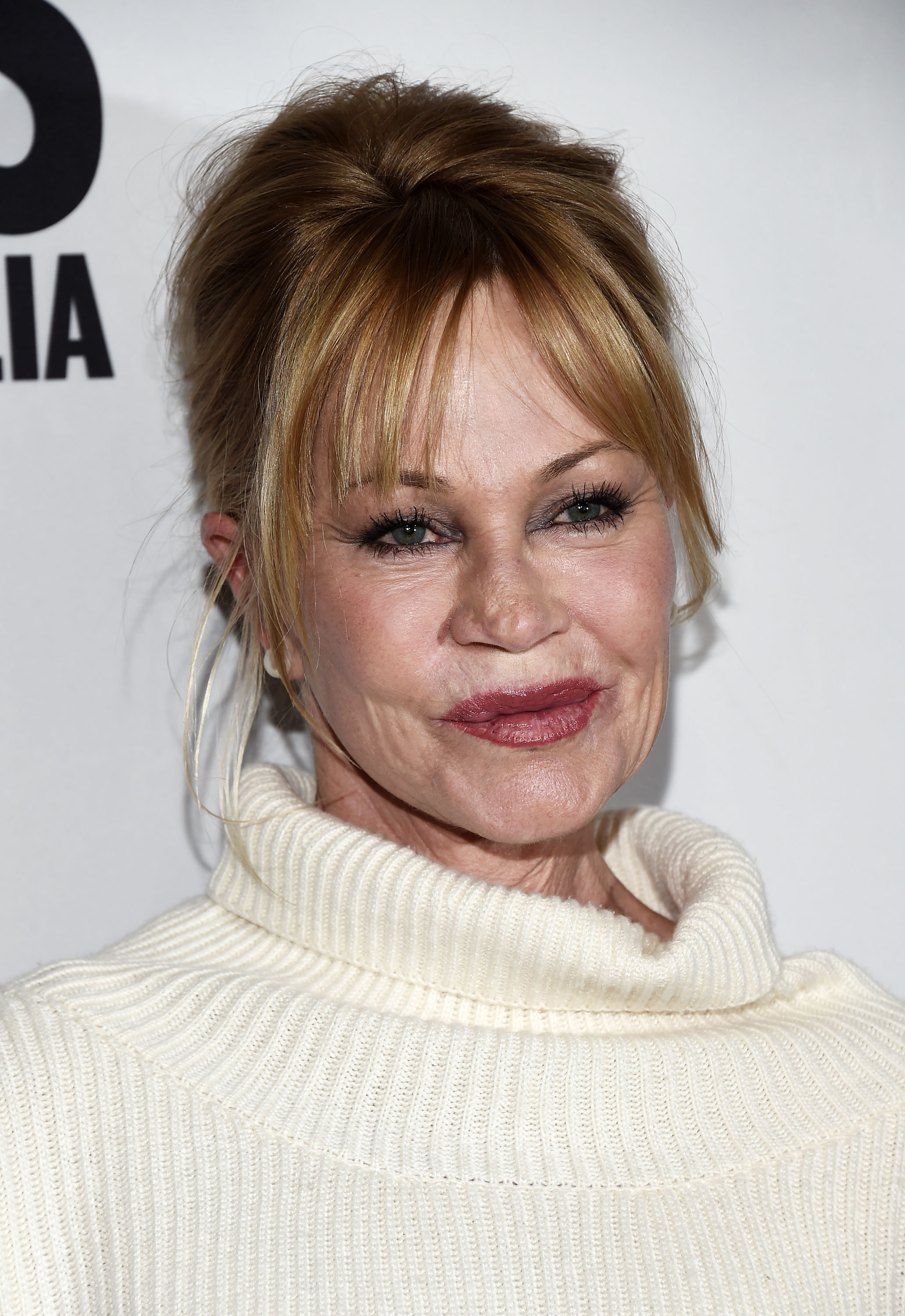 Actress Melanie Griffith arrives at the premiere of Front Row Filmed Entertainment's "The Pirates Of Somalia" on December 6, 2017, in Hollywood, California.