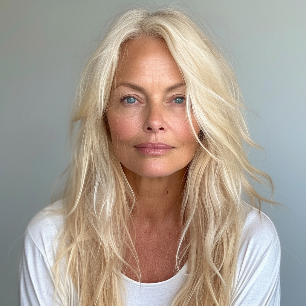 Pamela Anderson in her 50s to 60s via AI | Source: Midjourney