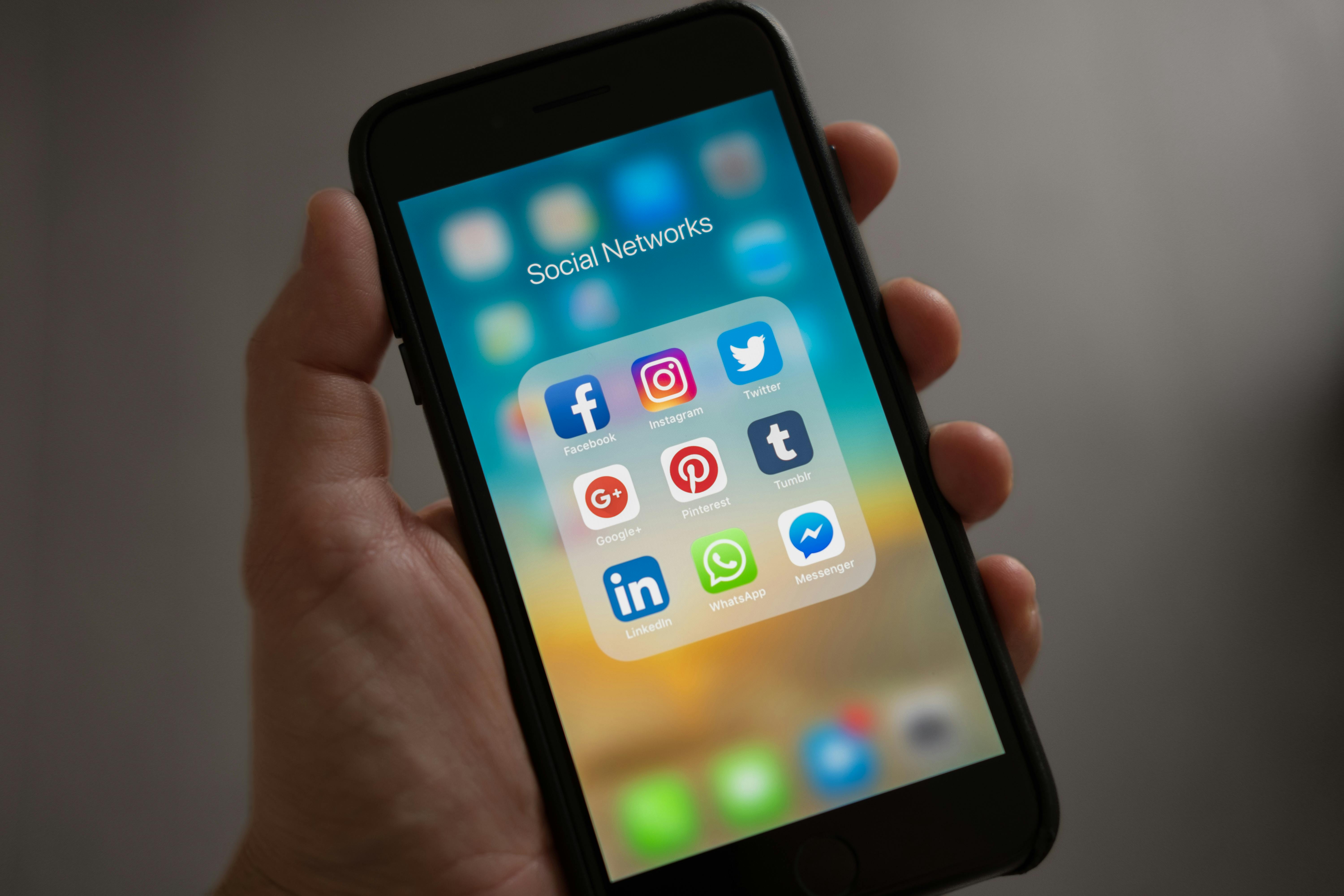 Social media apps as seen on a phone | Source: Pexels