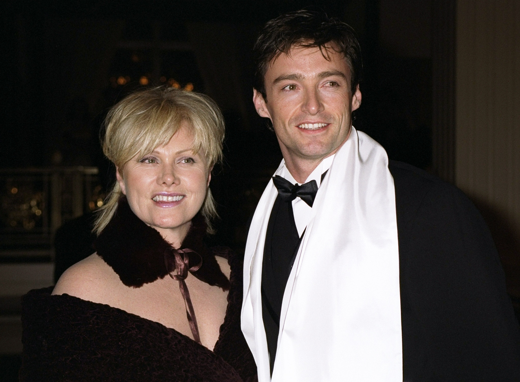 Actor Hugh Jackman and his wife, actress Deborra-Lee Furness, arrive at the Waldorf-Astoria for the American Museum of the Moving Image's Salute to Julia Roberts. | Source: Getty Images