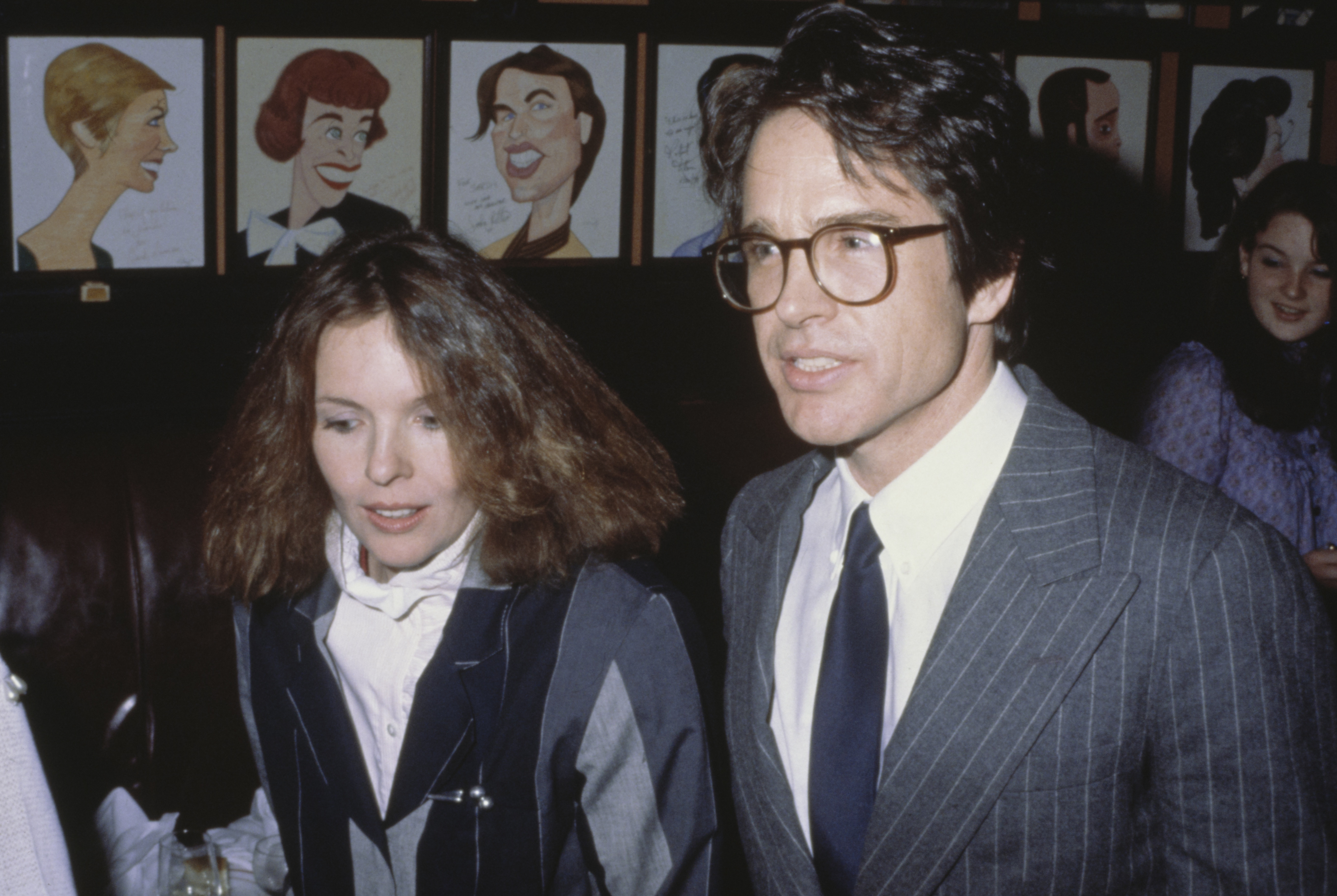 Diane Keaton and Warren Beatty attend the 47th New York Film Critics Circle Awards on January 31, 1982