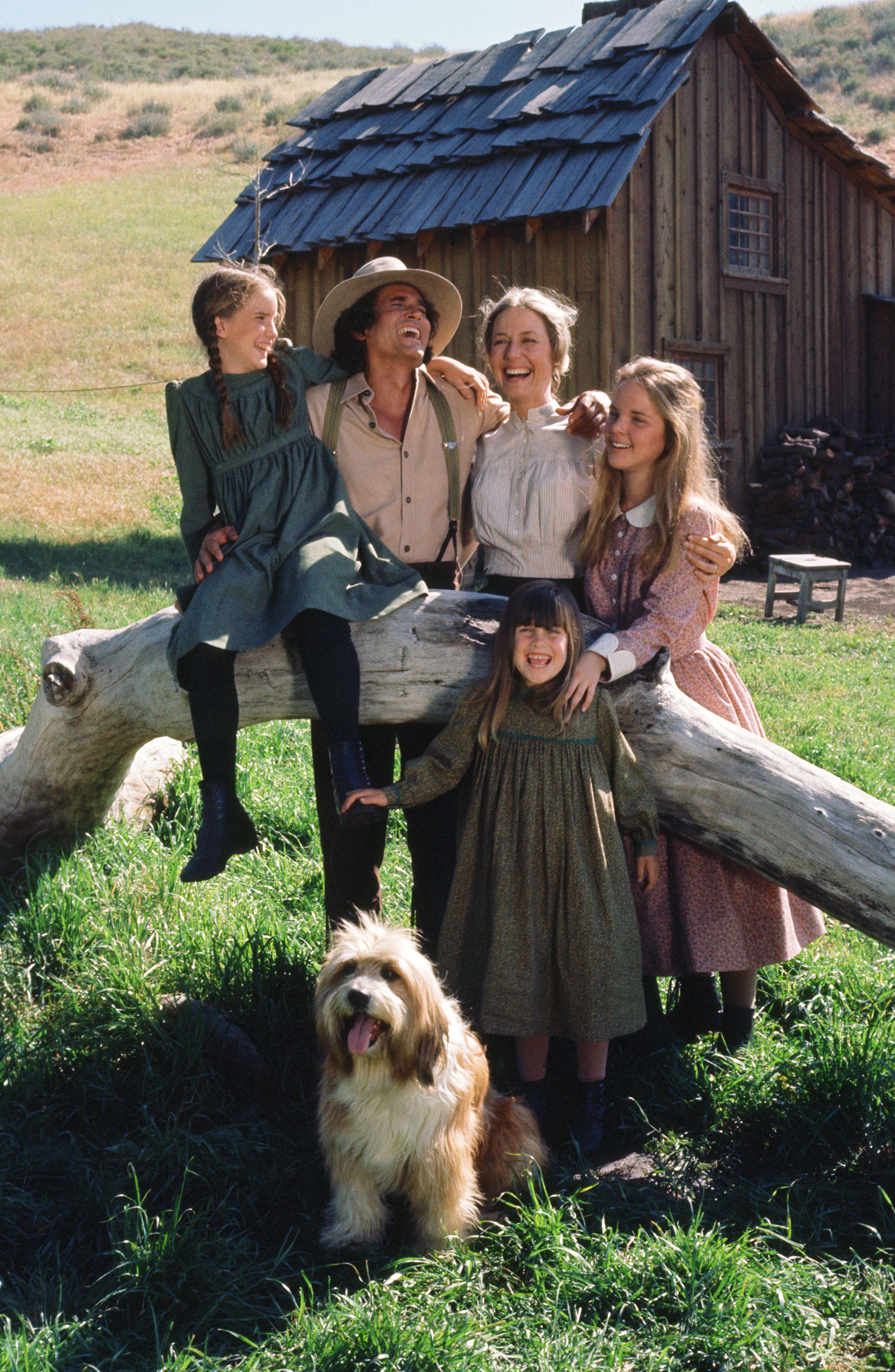 The famous actress photographed with her "Little House on the Prairie" co-star, including Michael Landon, circa 1974. | Source: Getty Images