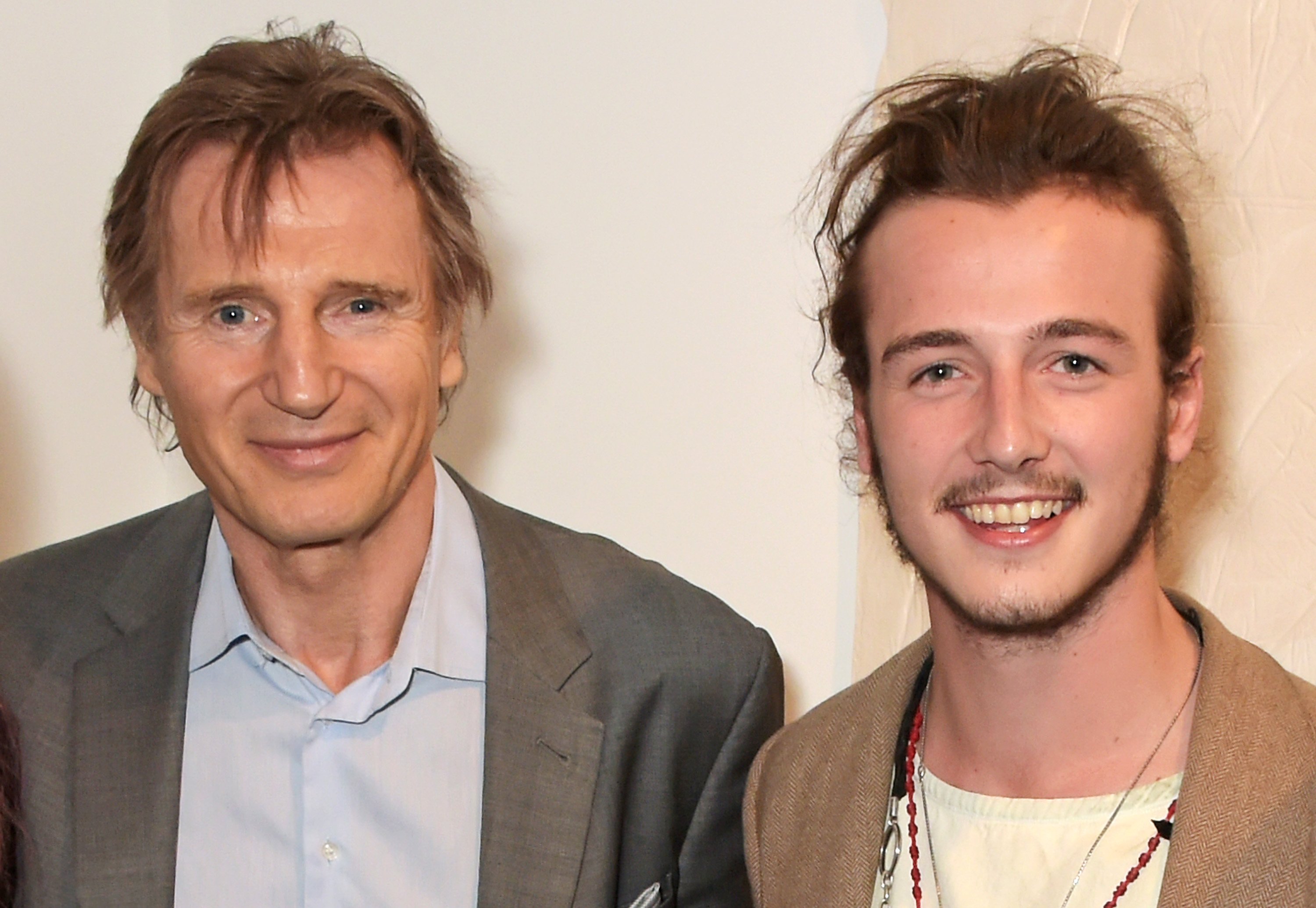 Liam Neeson and Micheál Richardson at the Maison Mais Non launch party on June 2, 2015