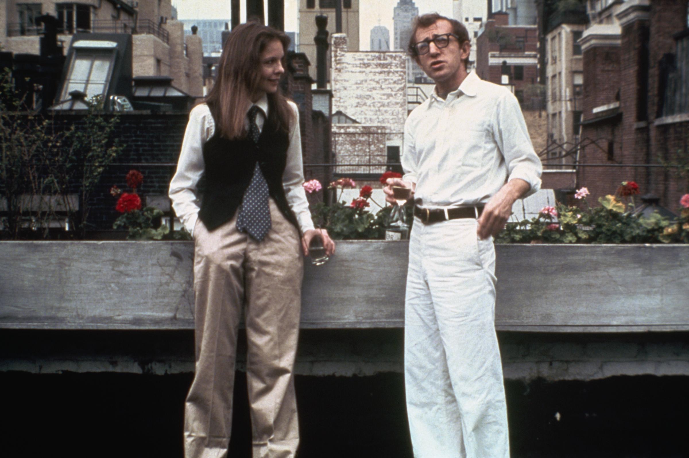 Diane Keaton and Woody Allen in the film "Annie Hall," circa 1977