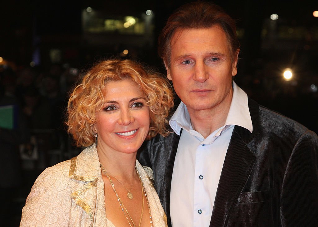 Liam Neeson and Natasha Richardson at the BFI 52 London Film Festival for the premiere of "The Other Man" on October 17, 2008