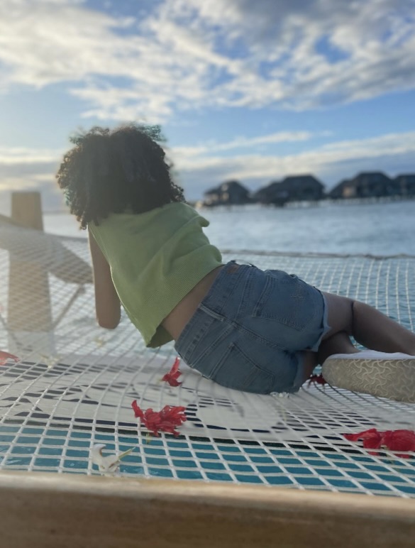 Halle Berry shared this rare photo of Nahla for her 14th birthday, affectionately calling her daughter her "Earth Angel" while keeping her face hidden. | Source: Instagram via @halleberry